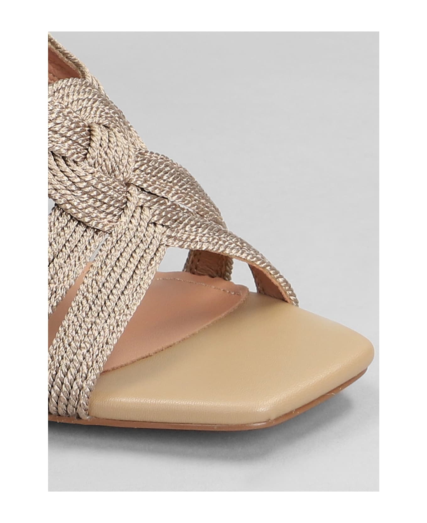 Bibi Lou Setsuko Sandals In Camel Leather - Camel