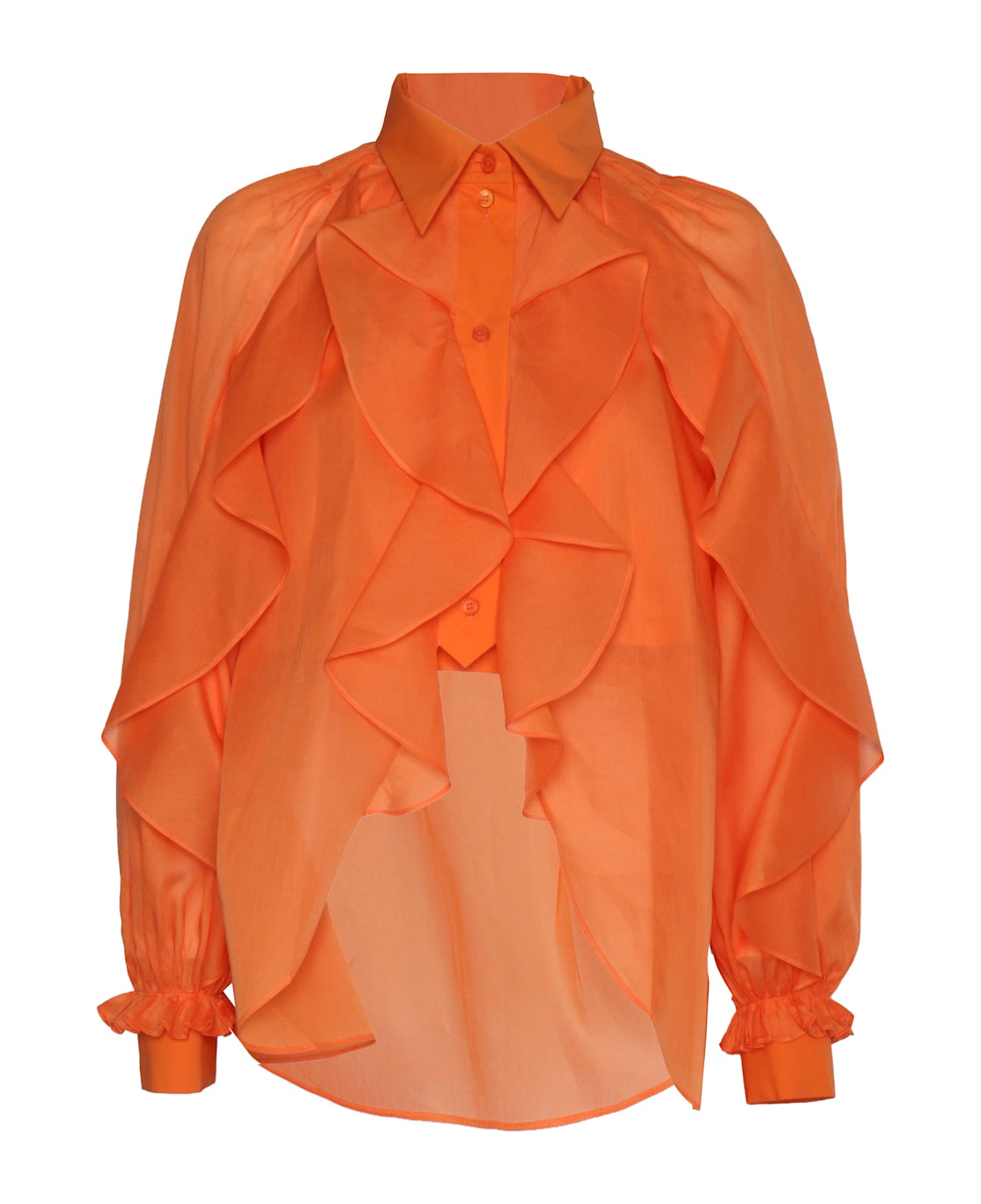 Alberta Ferretti Orange Shirt - ORANGE