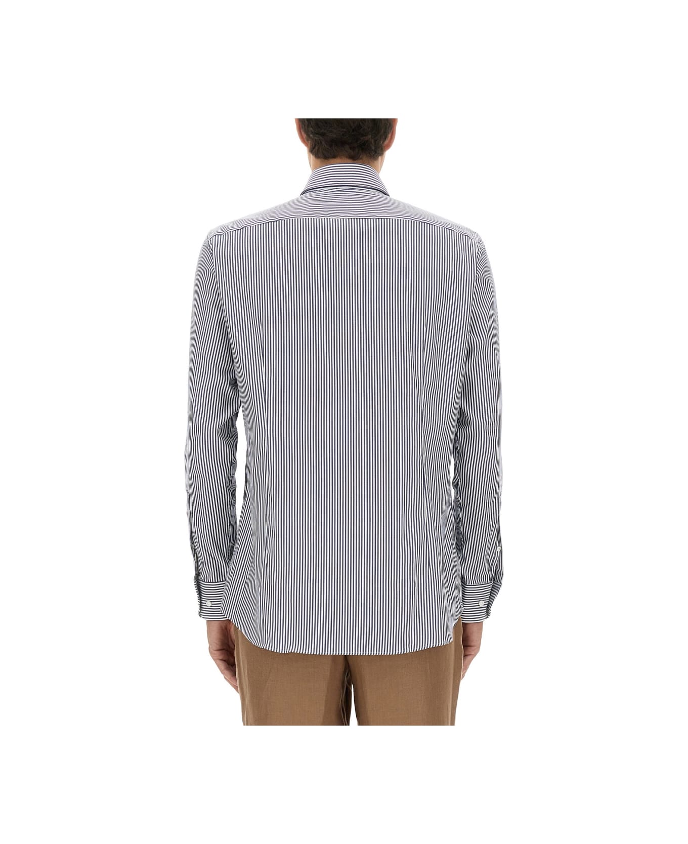 Hugo Boss Striped Shirt - BLUE