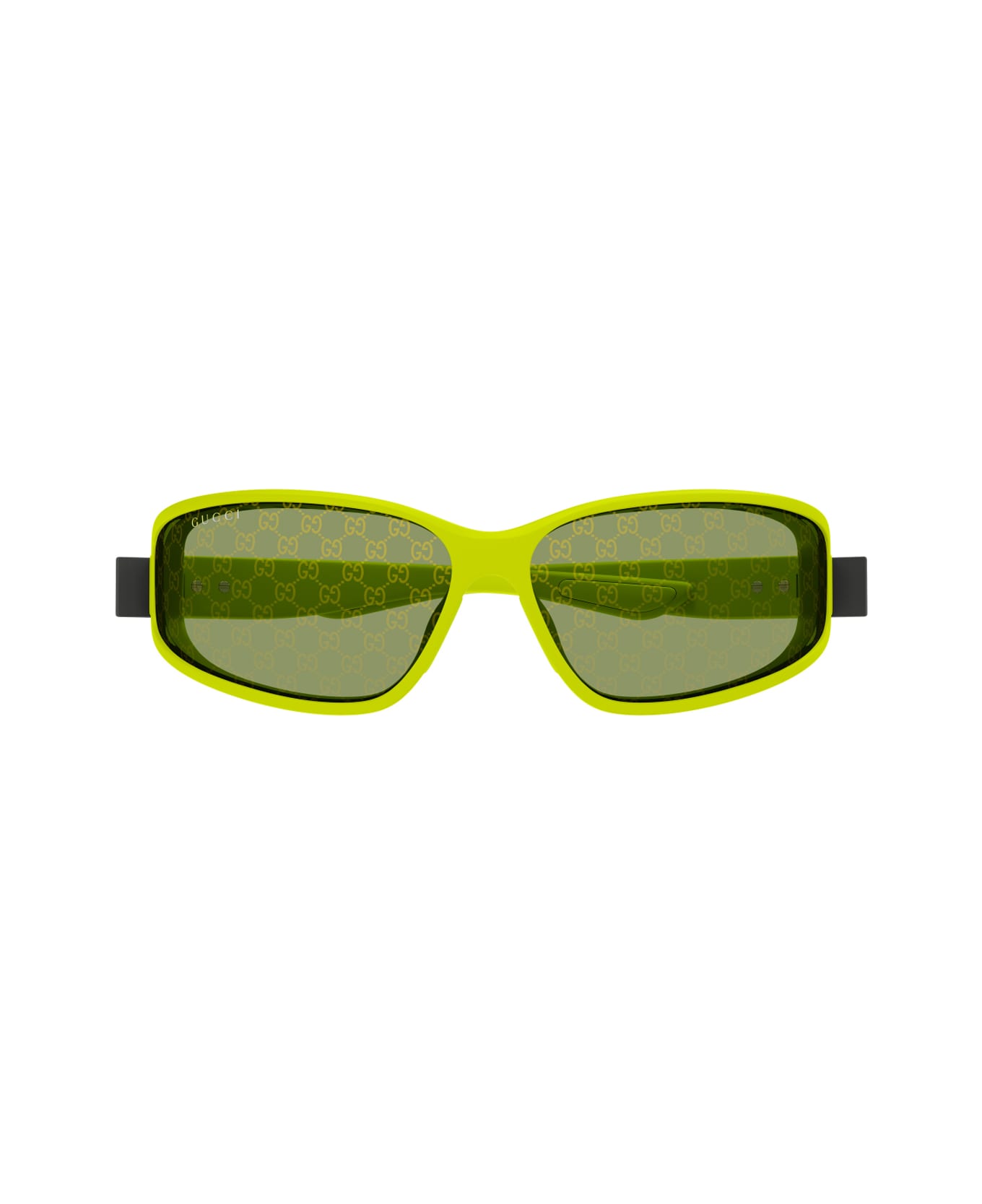 Gucci Eyewear Gucci Gg2011s Linea Institutional Logo 002 Green Sunglasses - Verde