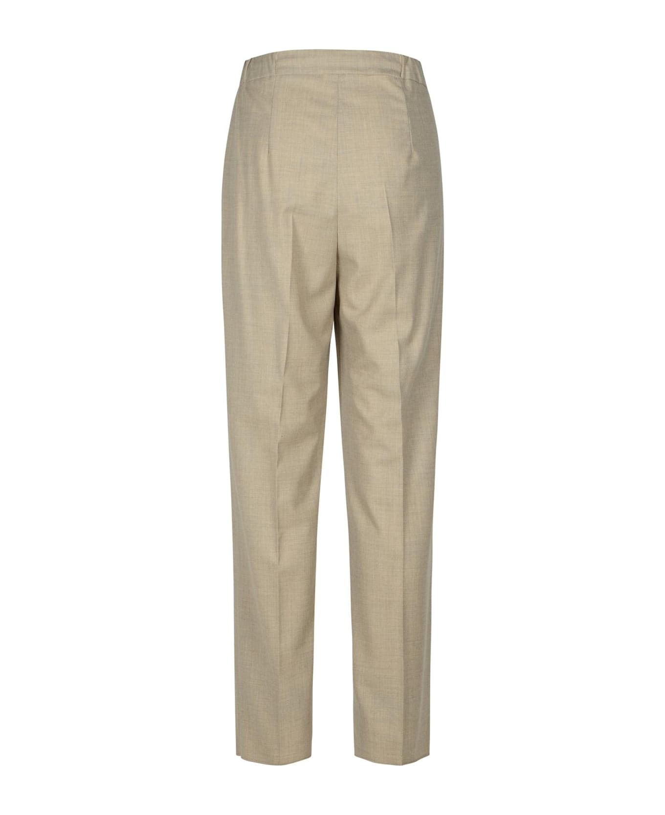 Max Mara Drawstring Straight Leg Pants - Sand