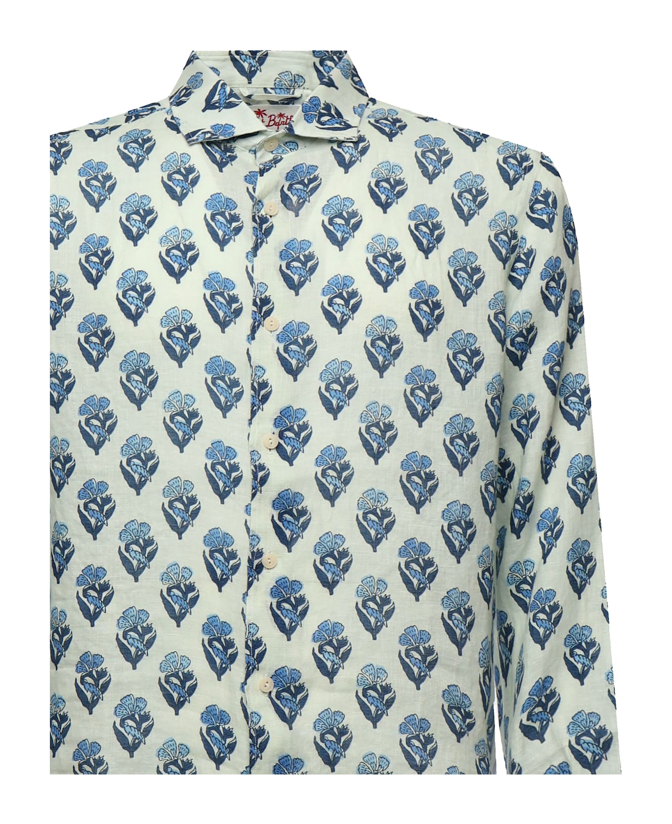 MC2 Saint Barth Pamplona Shirt With Print - WHITE, blue