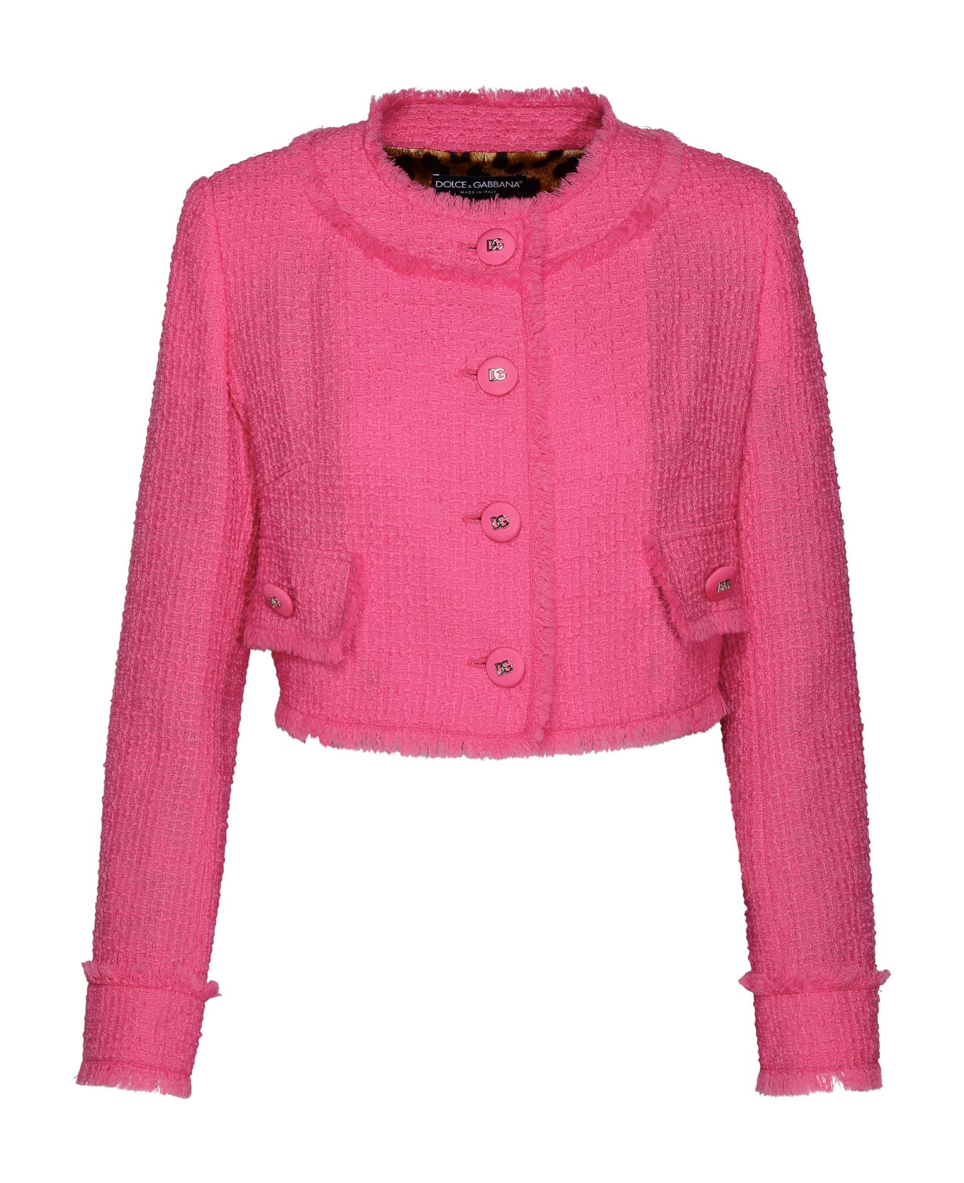 Dolce & Gabbana Tweed Jacket - Pink カーディガン