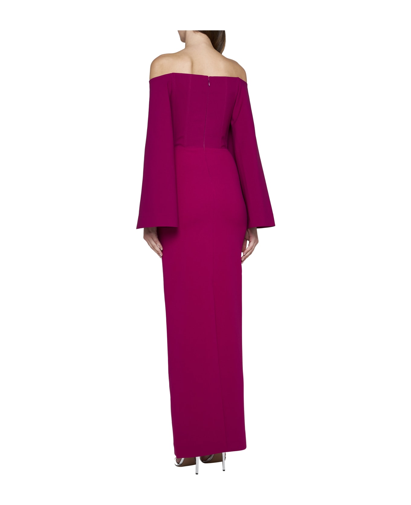 Solace London Dress - Fuchsia