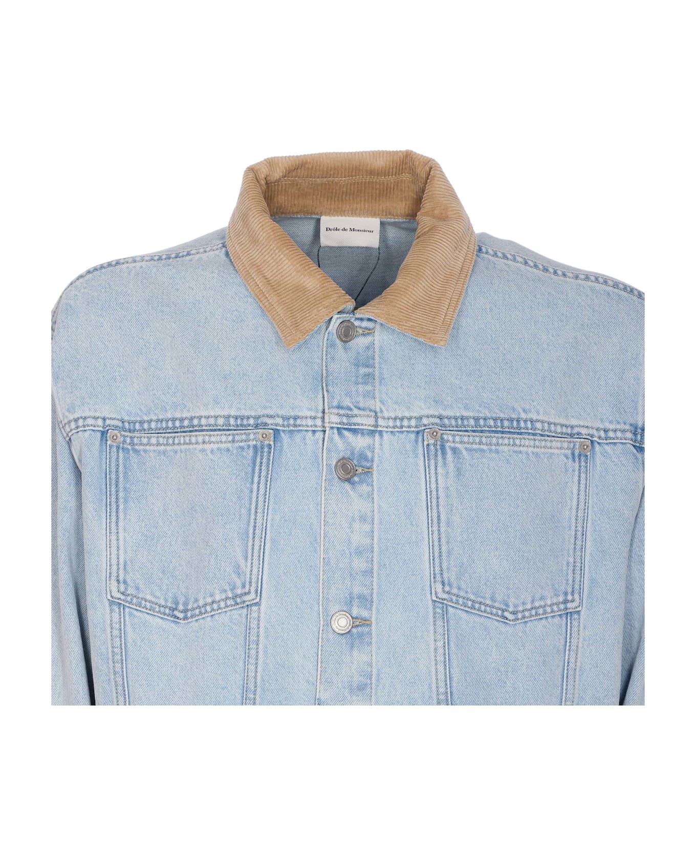 Drôle de Monsieur Jean Delavee Denim Jacket - Blue