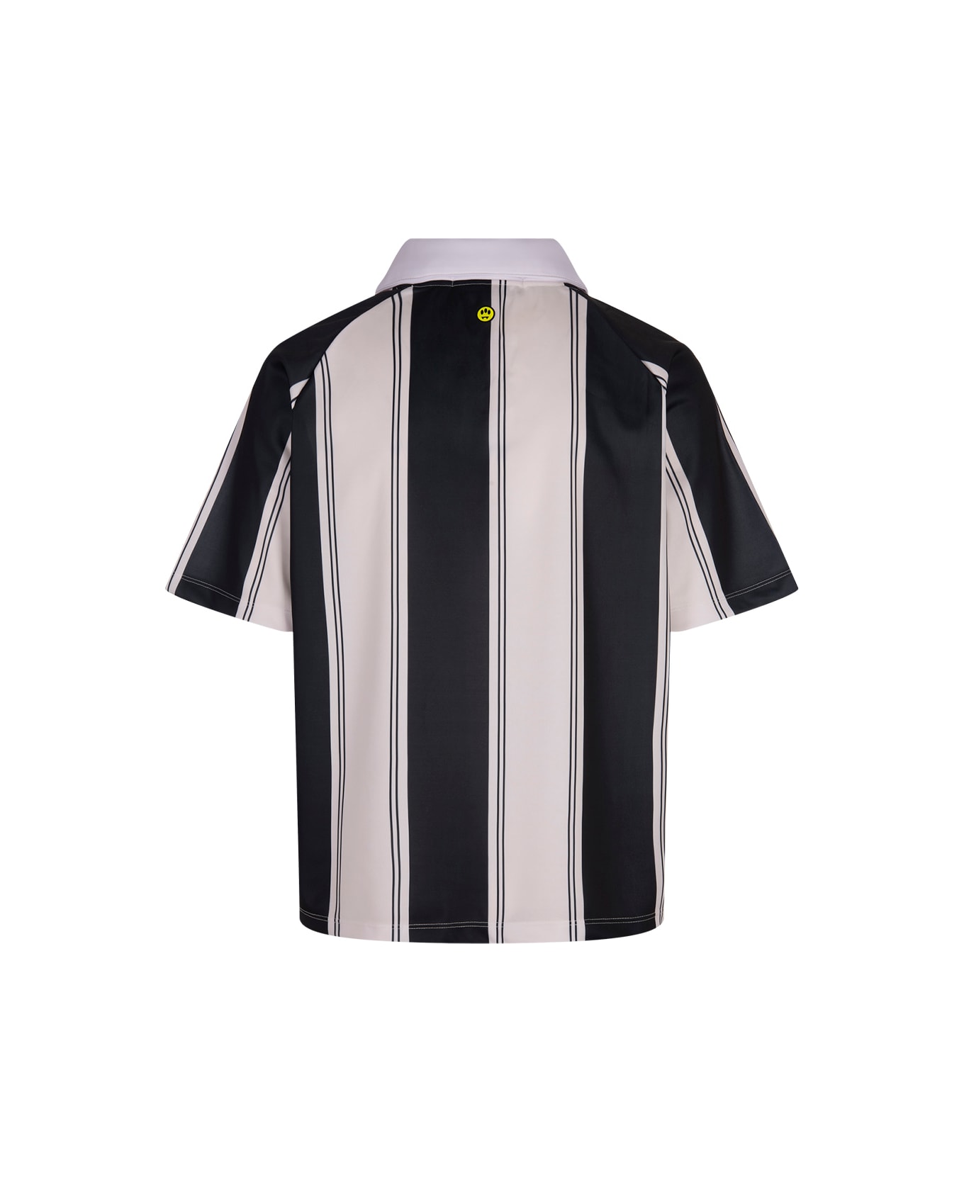 Barrow Black Striped Triacetate T-shirt - BLACK