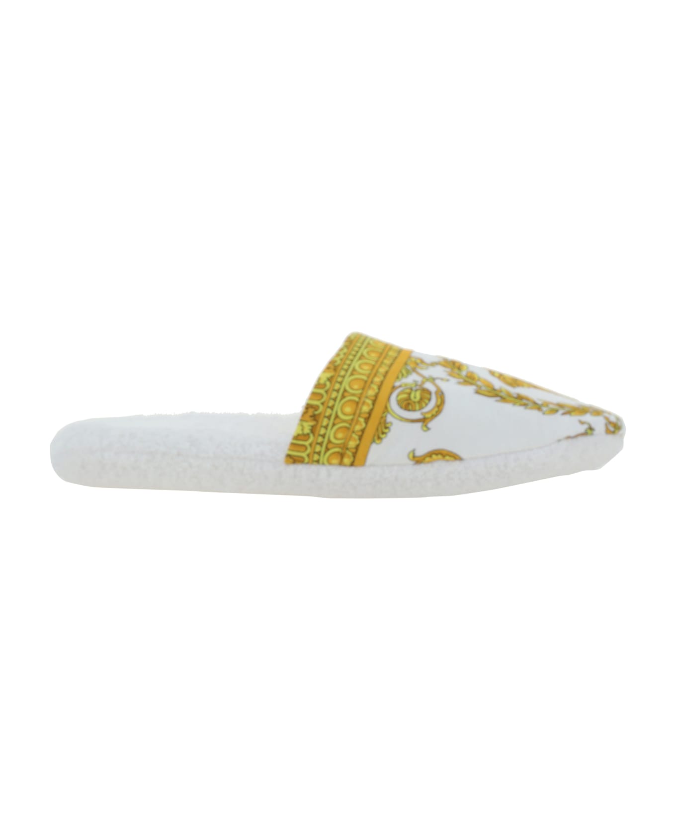 【VERSACE】ZSL000008 メデューサ フェイクファースリッパ VERSACE ベビー キッズ メデューサ フェイクファー ボアスリッパ