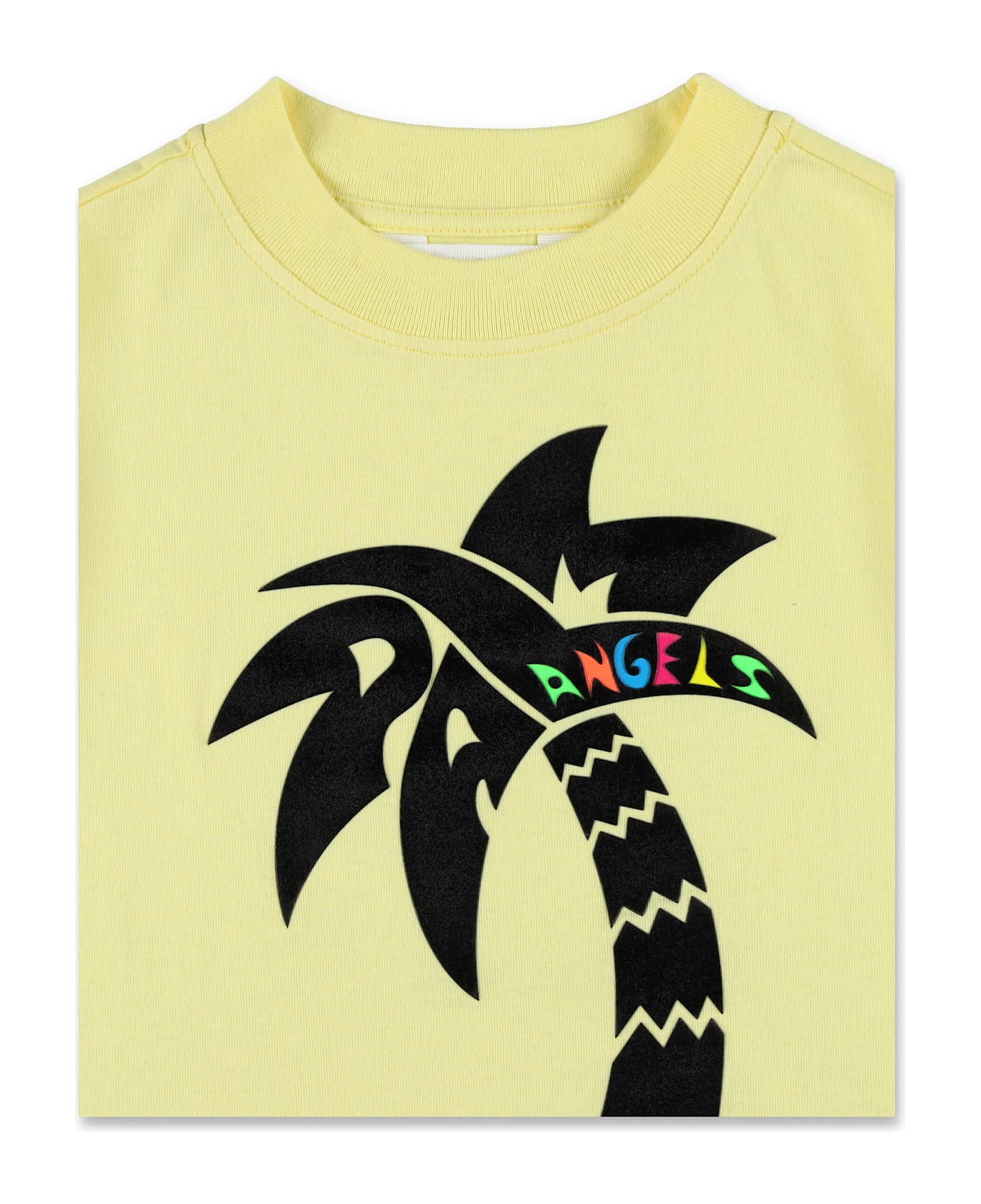 Palm Angels Kid - Surf Palm T-shirt - YELLOW