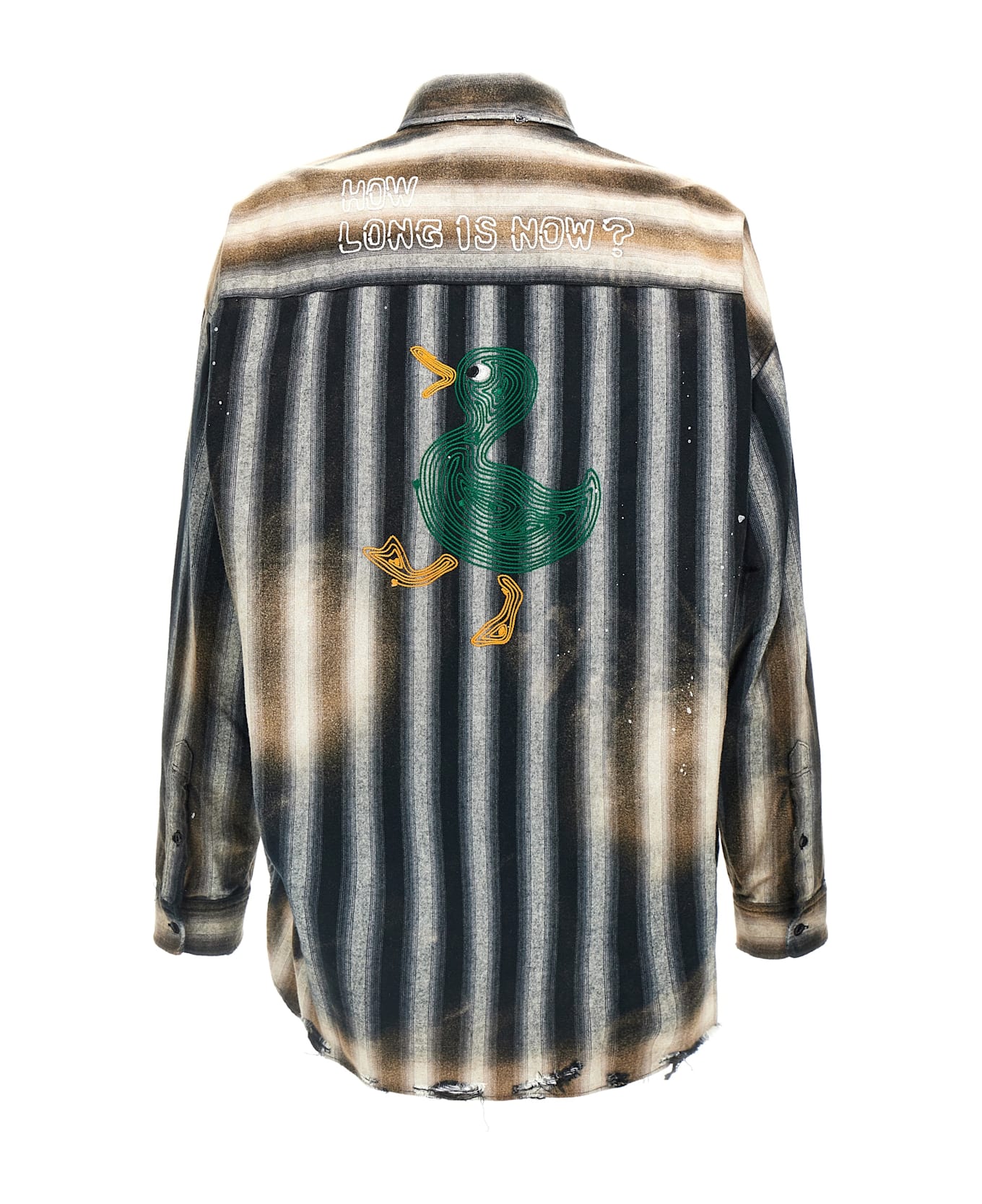 Mihara Yasuhiro Vintage Striped Shirt - Black