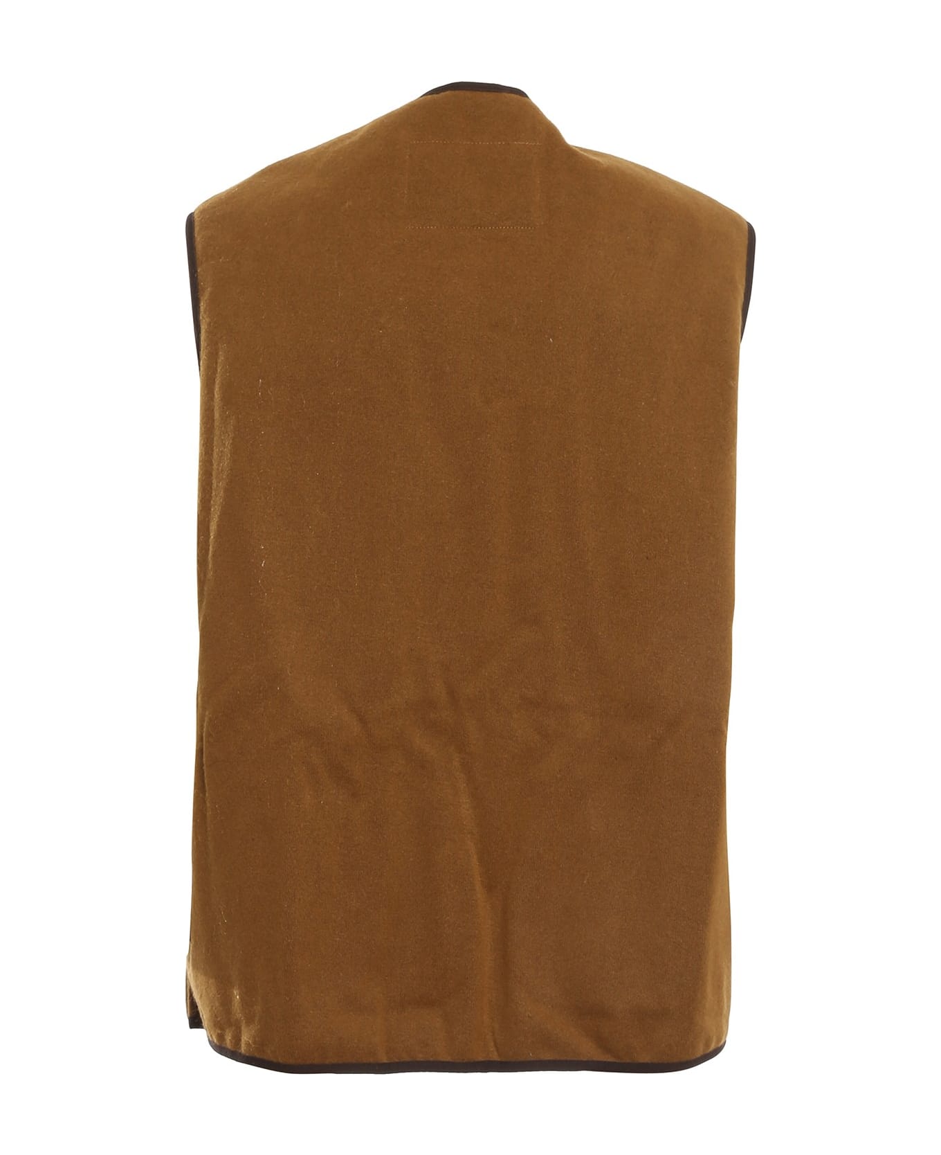 Barbour Warm Pile Waistcoat Zip - Brown