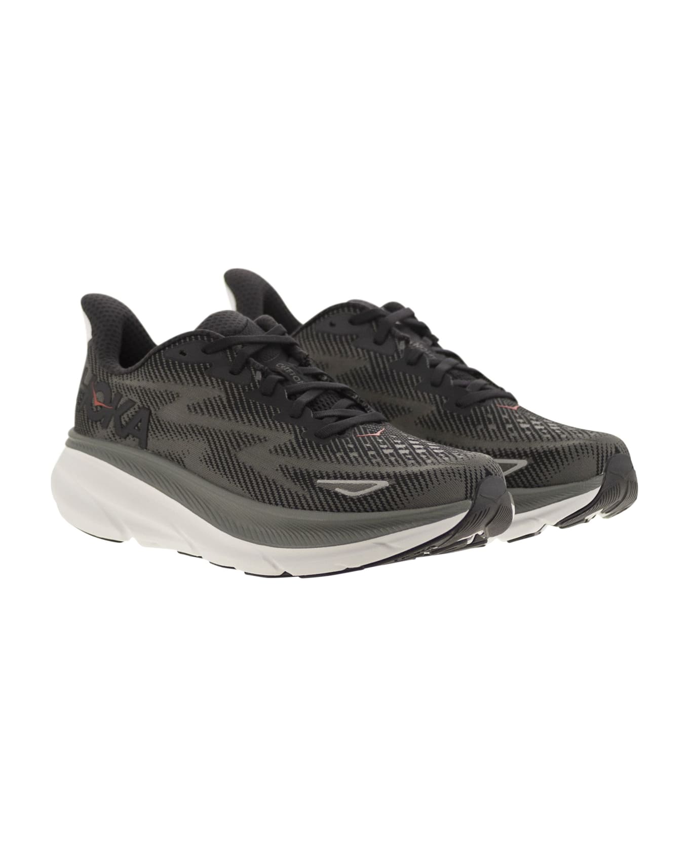 Hoka Clifton 9 - Breathable Sports Shoe - Black