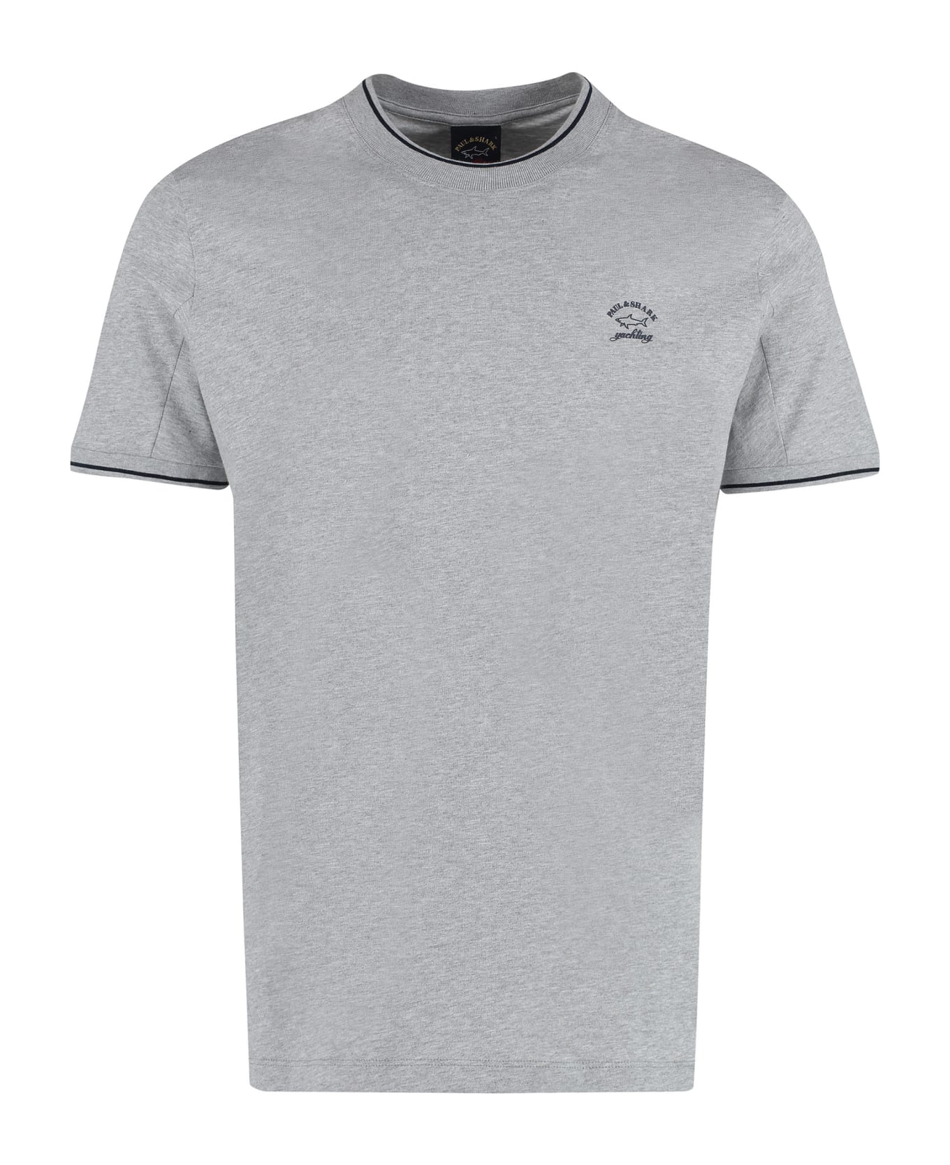 Paul&Shark Logo Cotton T-shirt - grey