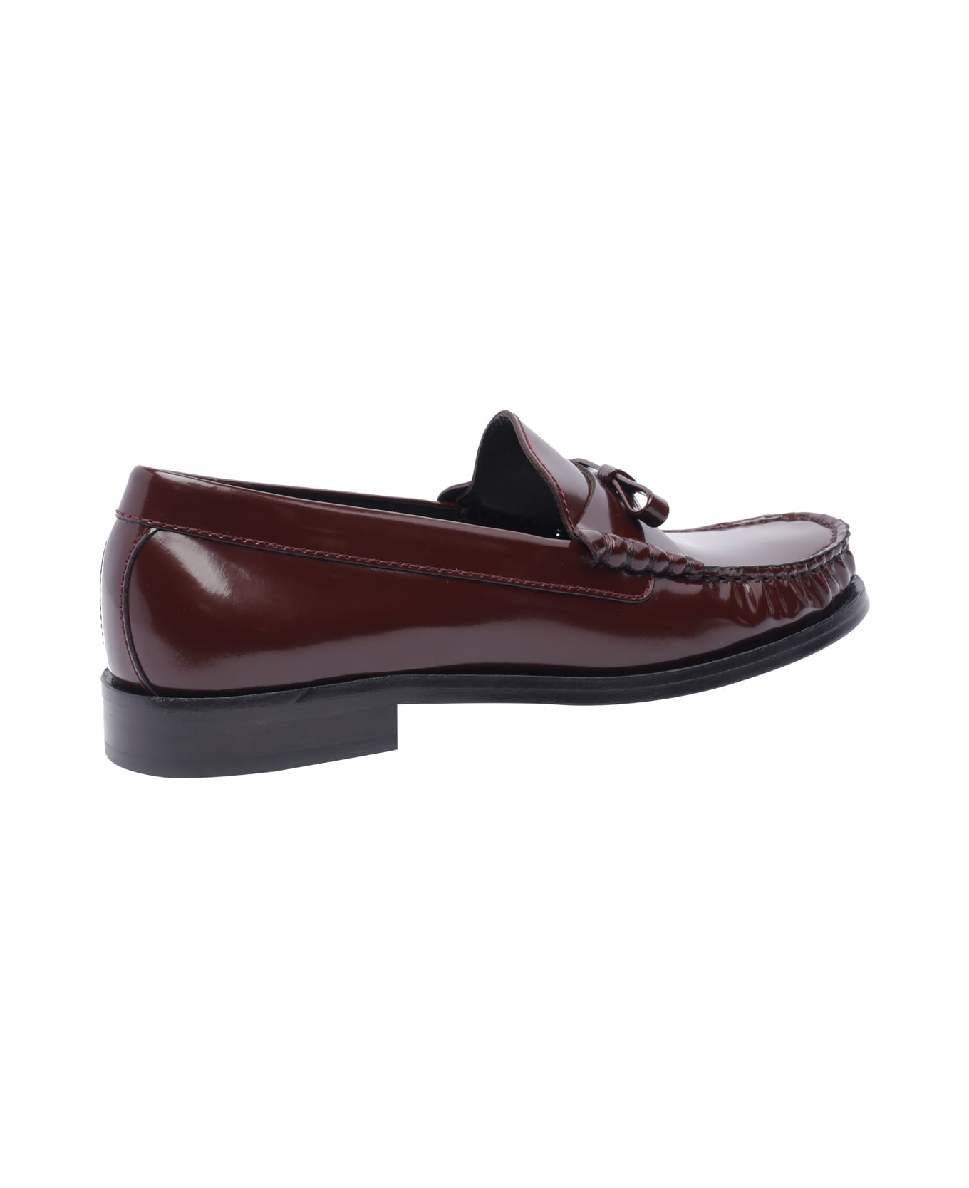 Stuart Weitzman Lottie Bow Loafers - Red