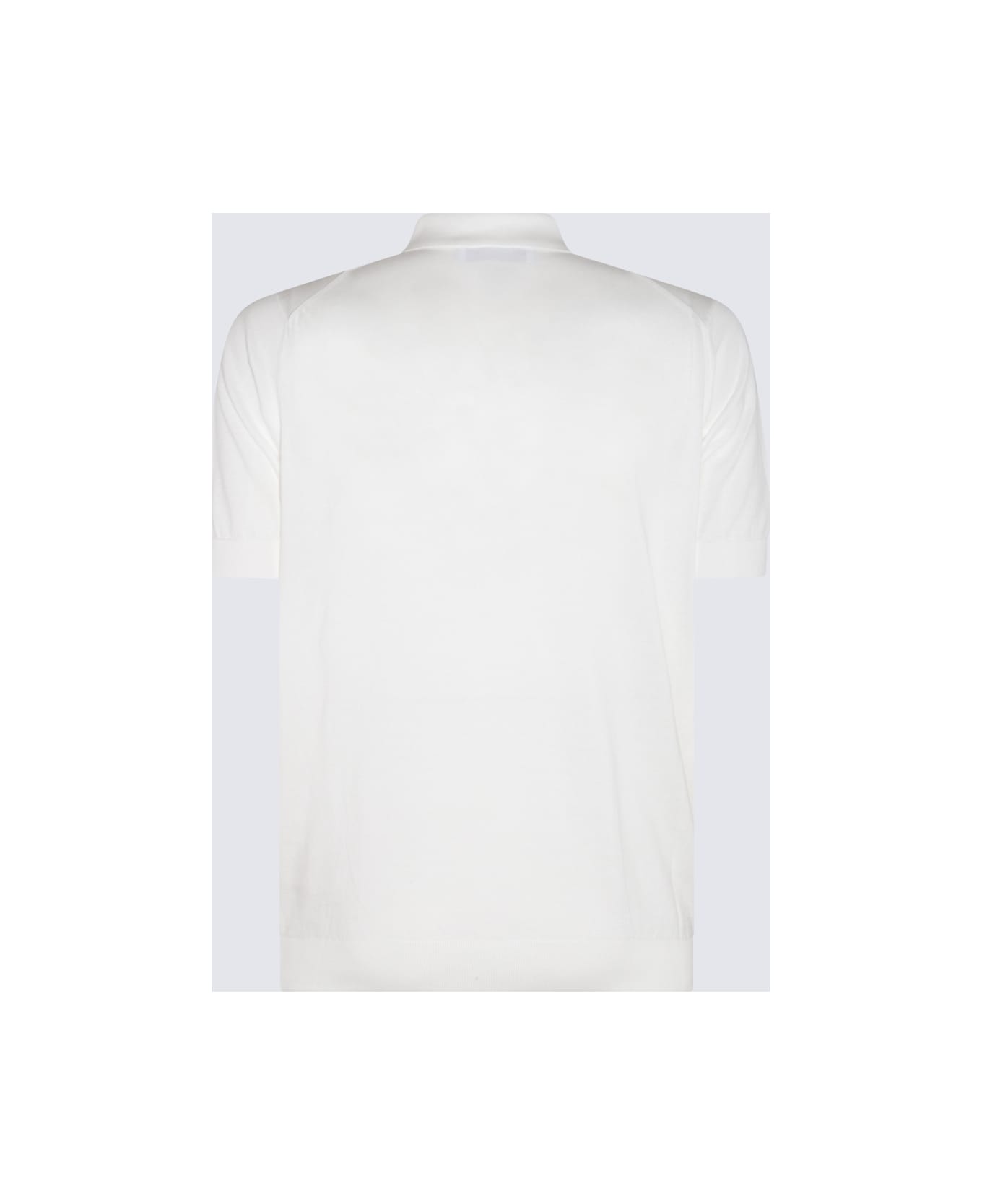 Lardini White Cotton Polo Shirt - White シャツ