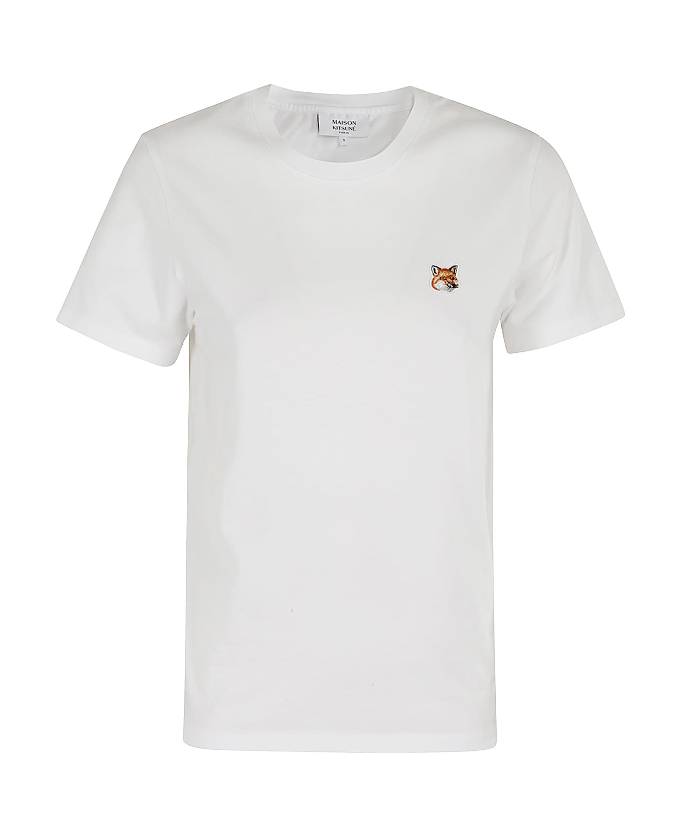 Maison Kitsuné Fox Head Patch Regular Tee Shirt - White