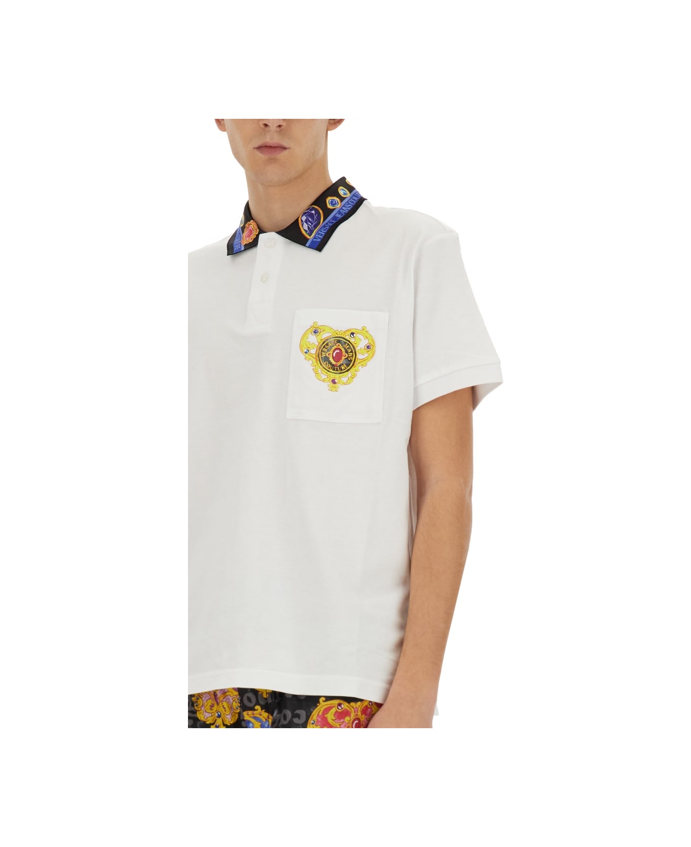 Versace Jeans Couture Polo "heart" - WHITE
