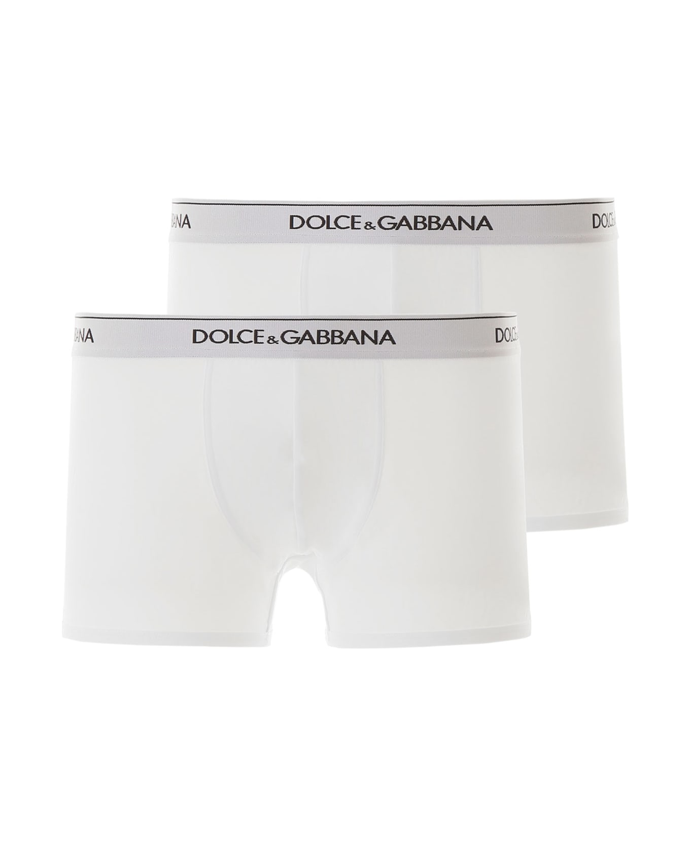 Dolce & Gabbana Bi-pack Underwear Boxer - BIANCO OTTICO ショーツ
