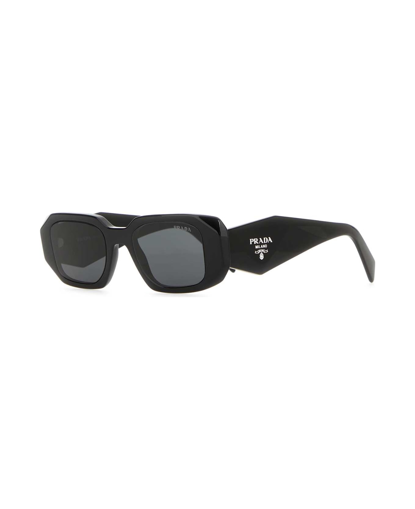 Prada Black Acetate Sunglasses - LENSESARDESIA