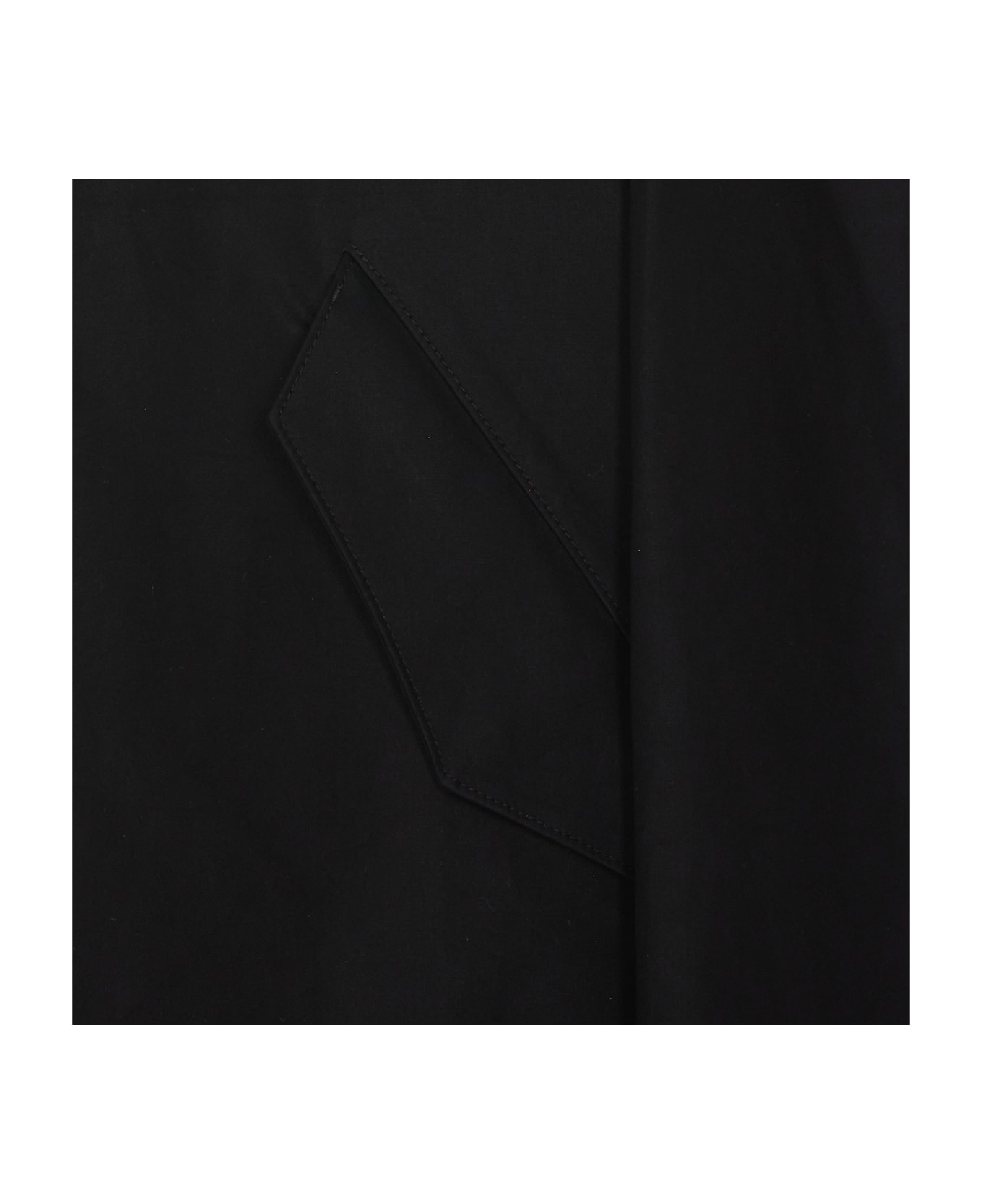 Lemaire Hooded Raincoat - BLACK