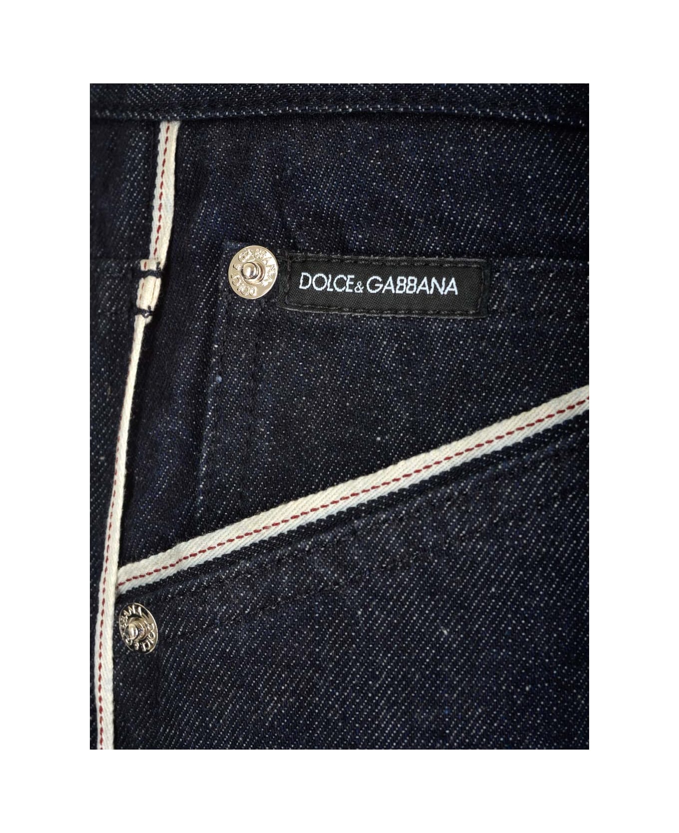 Dolce & Gabbana Contrasting Profiles Jeans