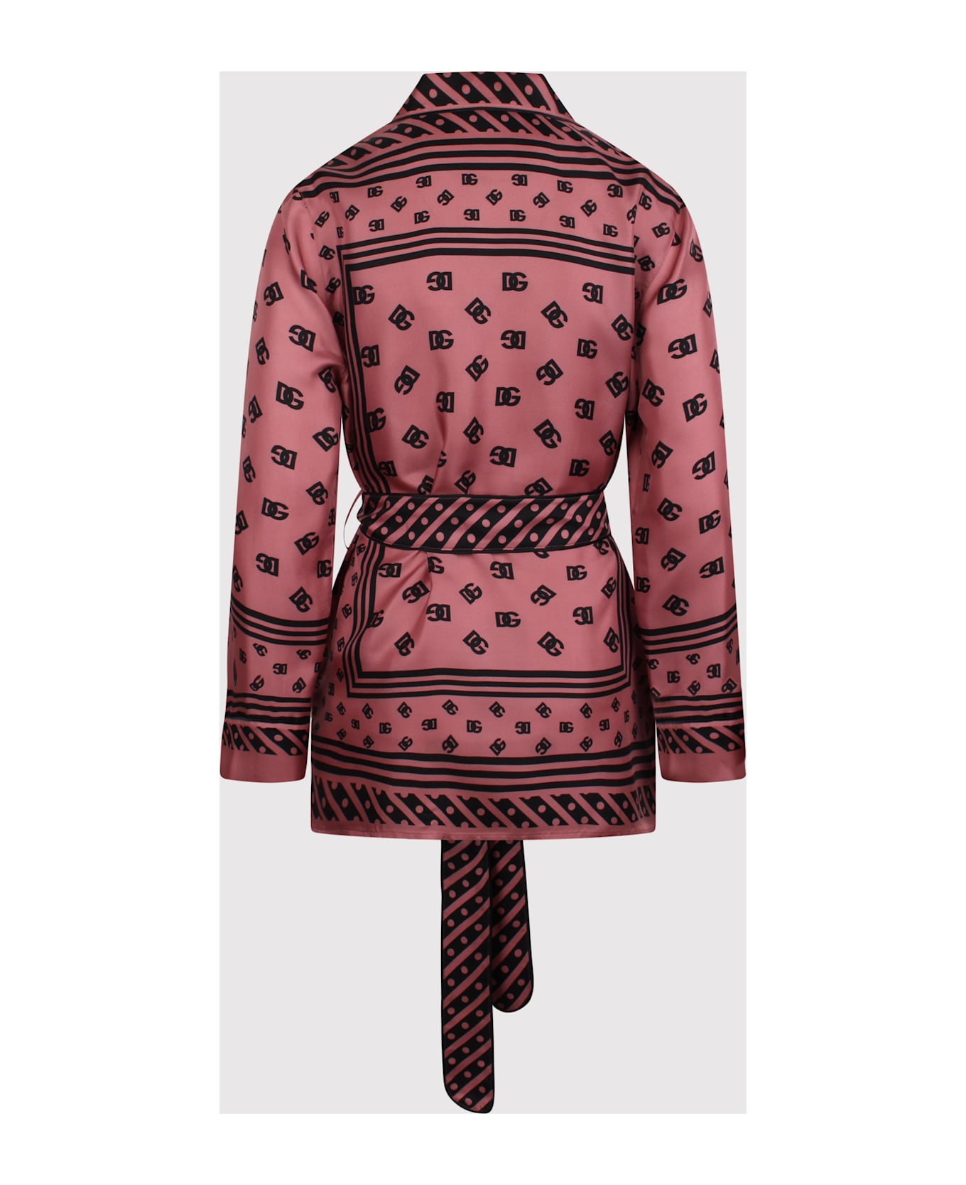 Dolce 
Gabbana Pyjama Shirt With Allover Dg Logo Print