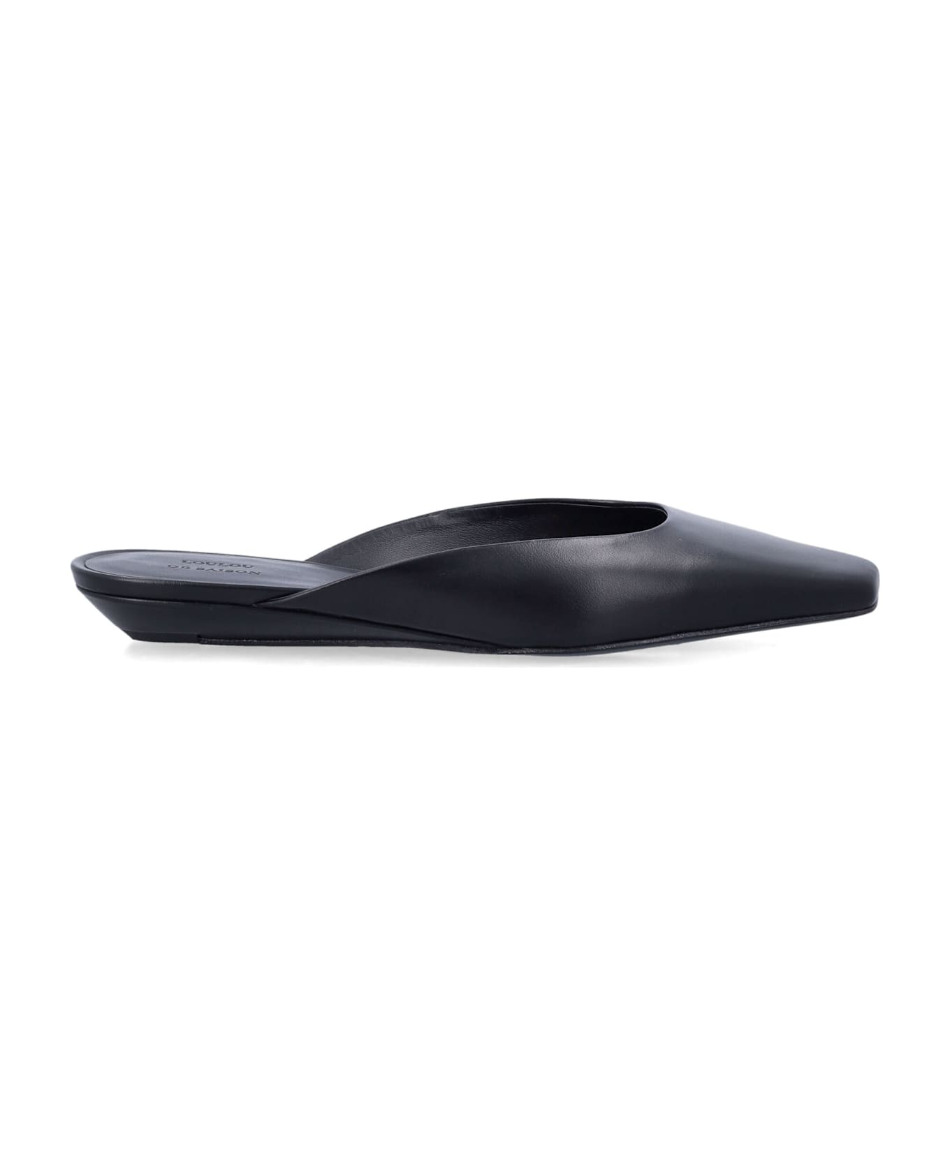 Loulou Studio Loulou Diane Black Leather Mules - BLACK