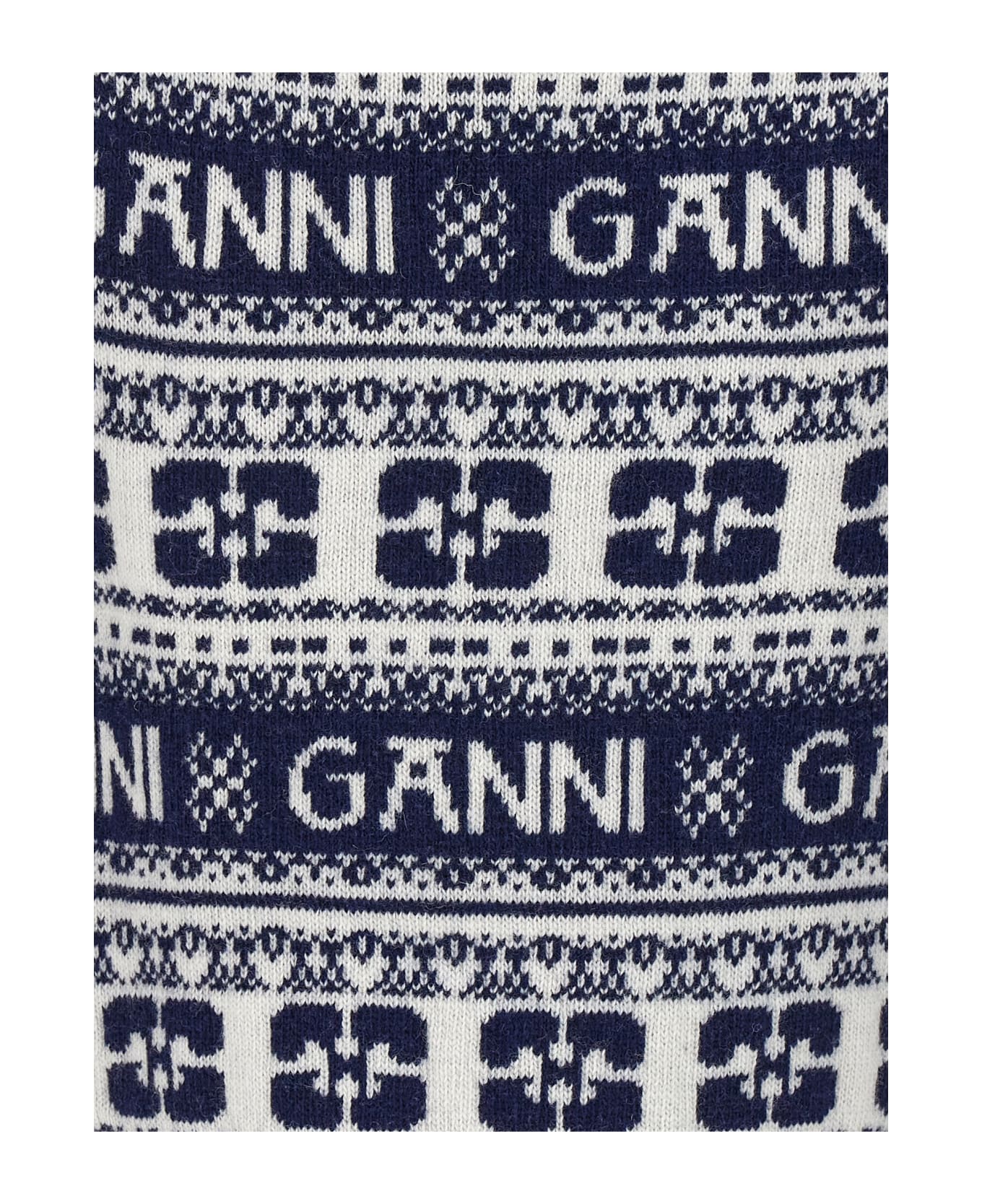 Ganni Logo Vest - Blue