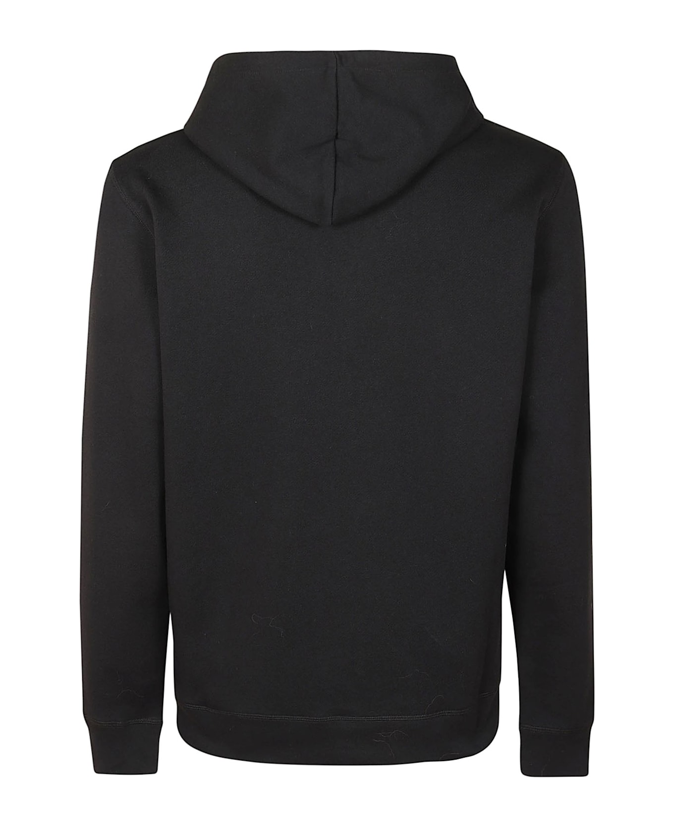 Barbour Logo Detailed Drawstring Hoodie - Black