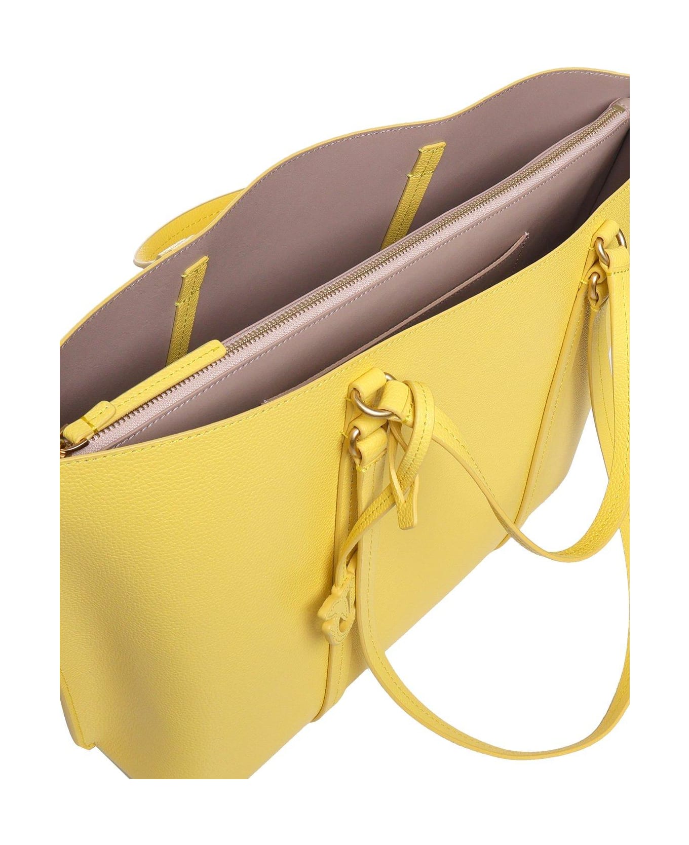 Pinko Carrie Big Shopping Bag - Yellow
