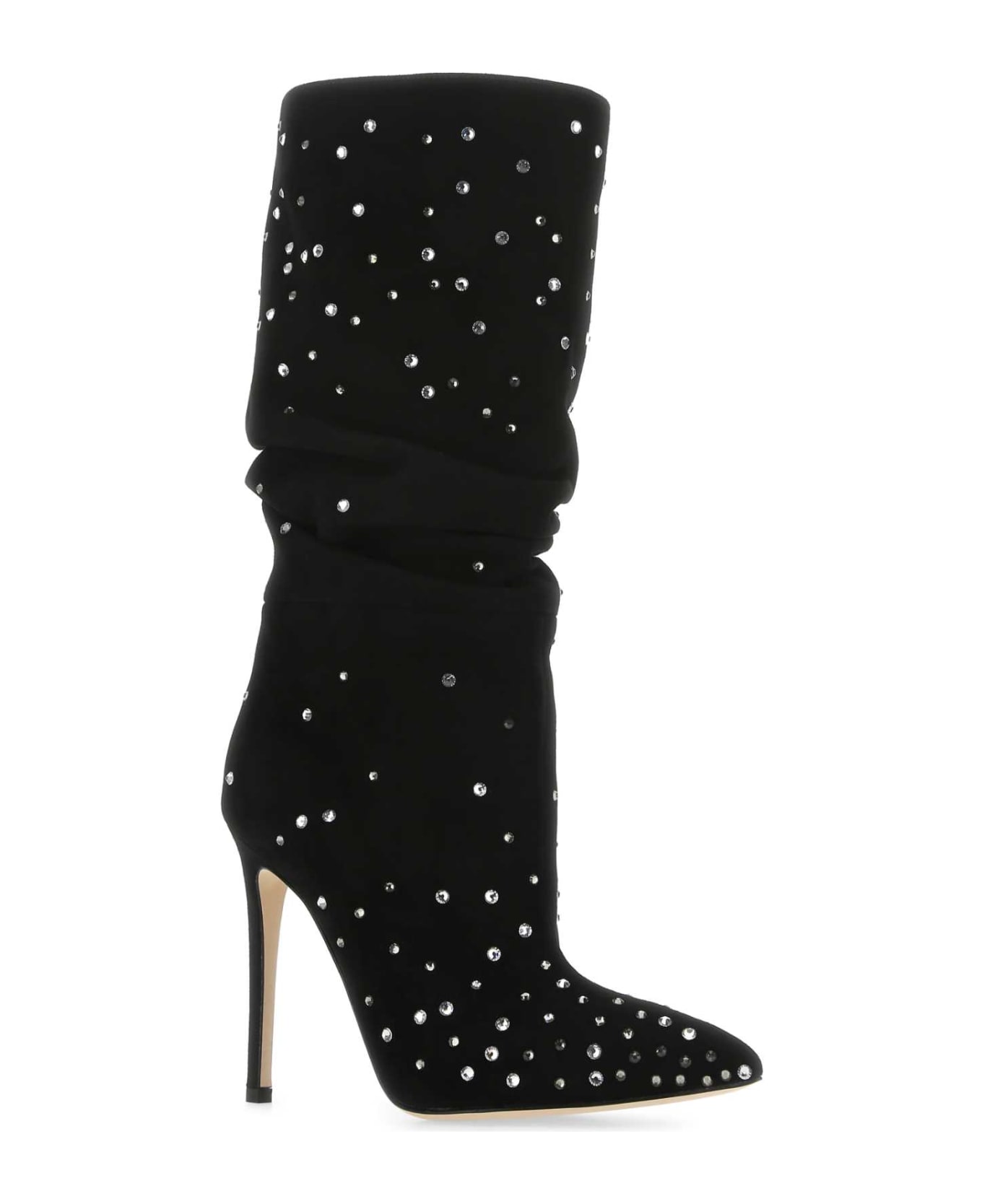 Paris Texas Embellished Suede Holly Boots - BLACKDIAMOND ブーツ