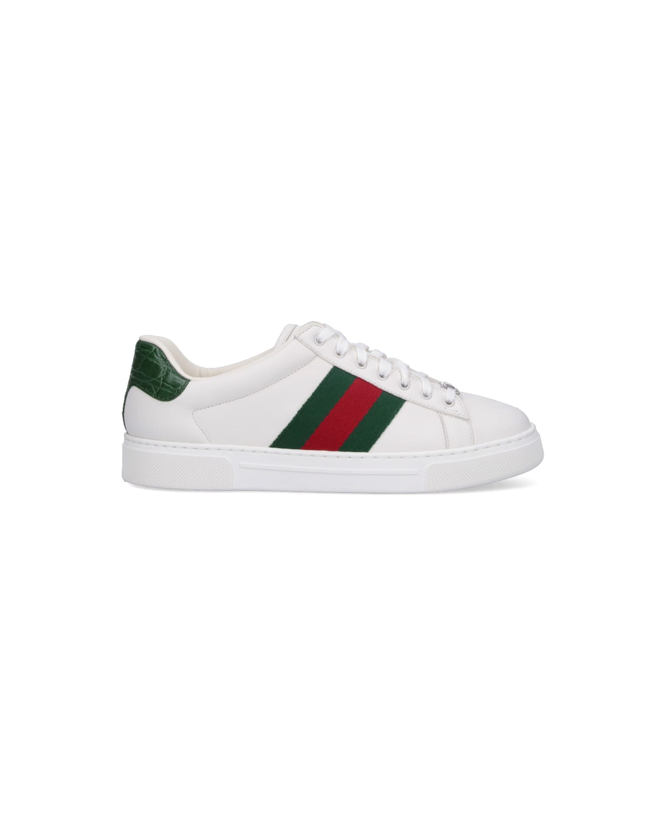 Gucci 'ace' Low-top Sneakers - Green Ace