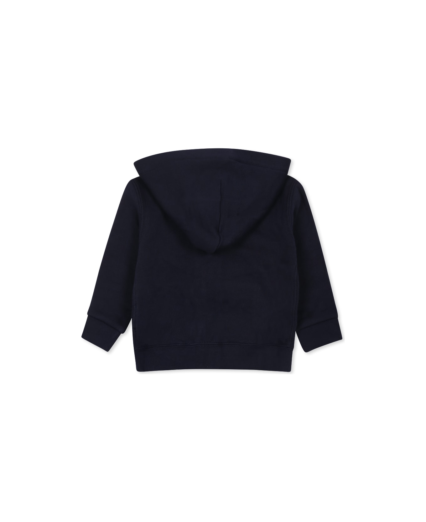 Ralph Lauren Blue Sweatshirt For Baby Boy With Horse - Blue