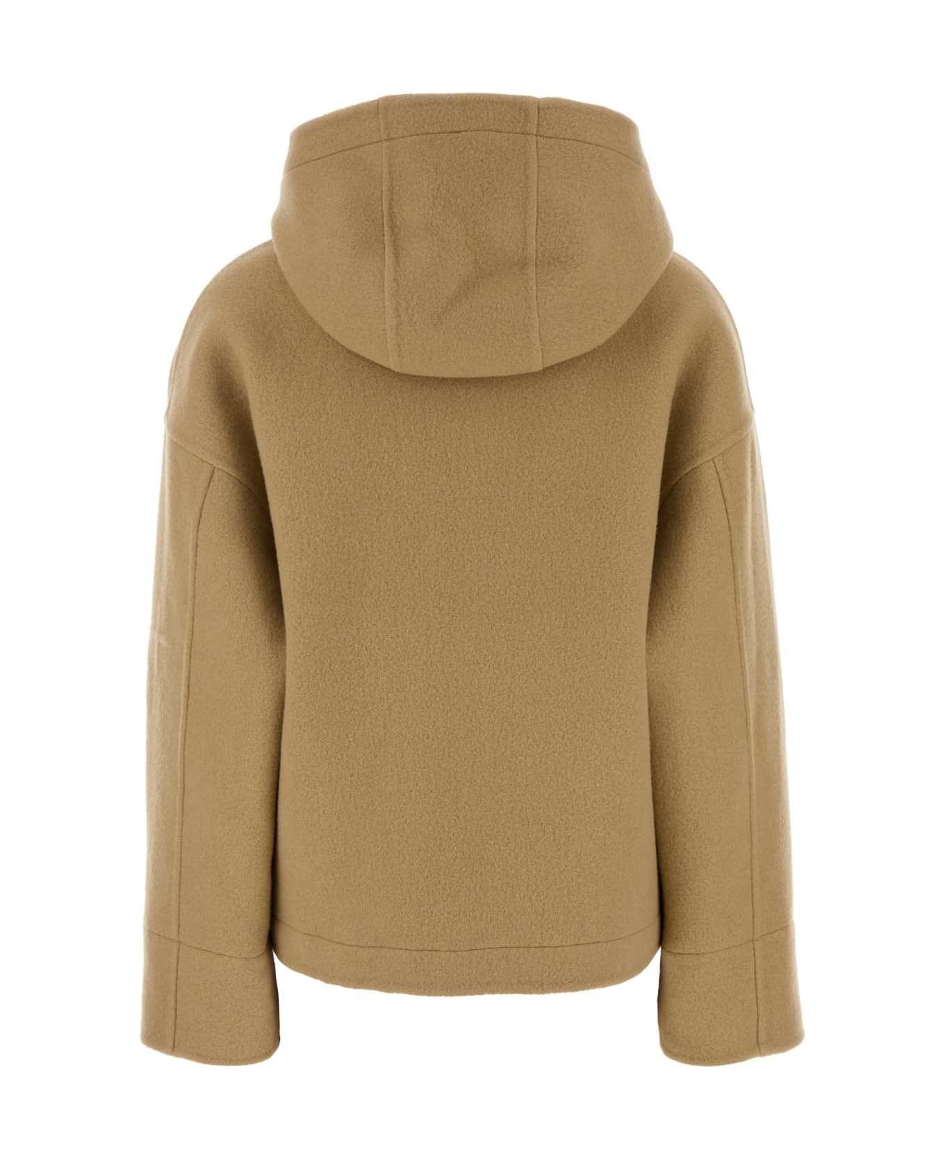 Jil Sander Beige Felt Jacket - CEREAL