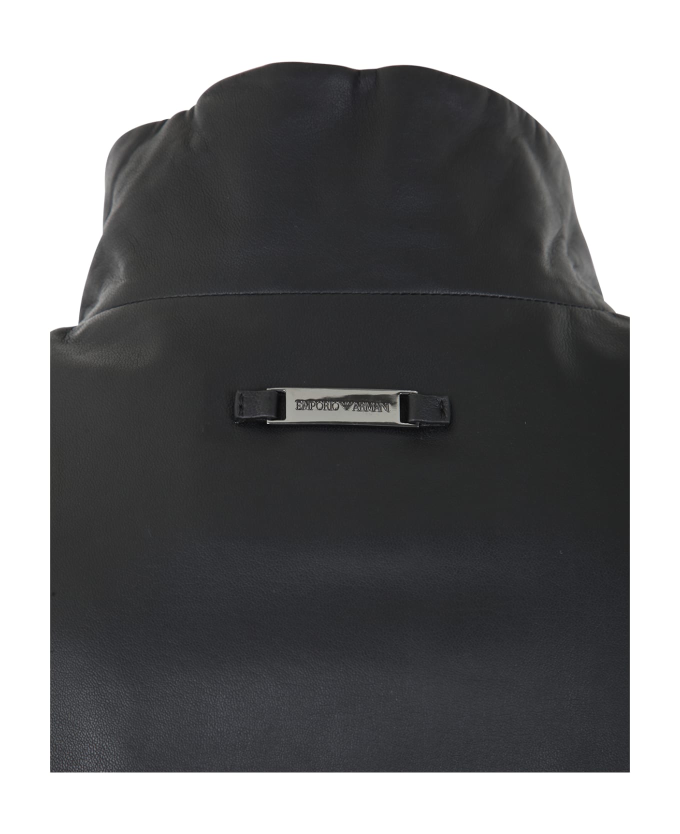 Emporio Armani Leather Jacket - Black レザージャケット