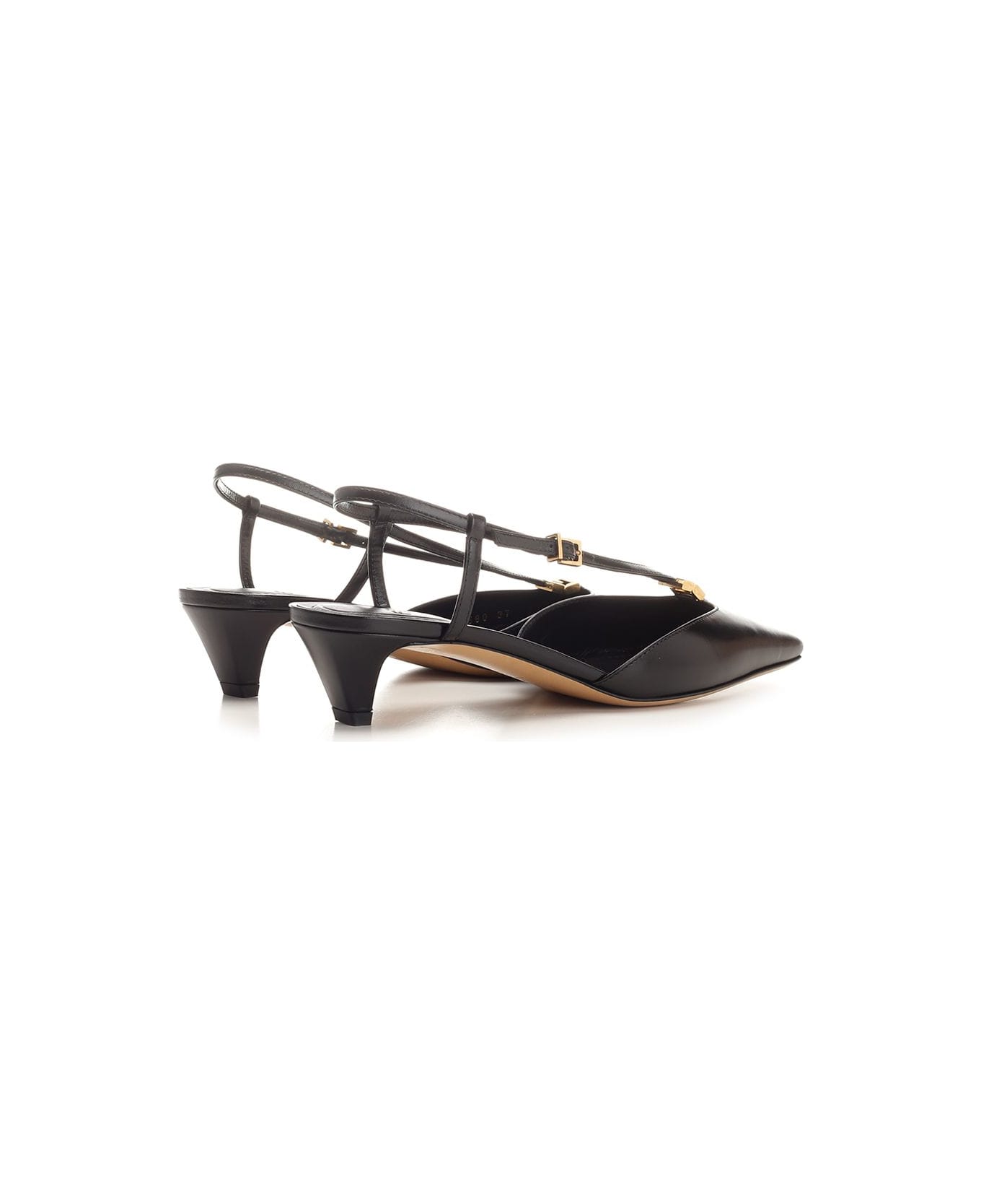 Fendi "ffold" Slingback - Black