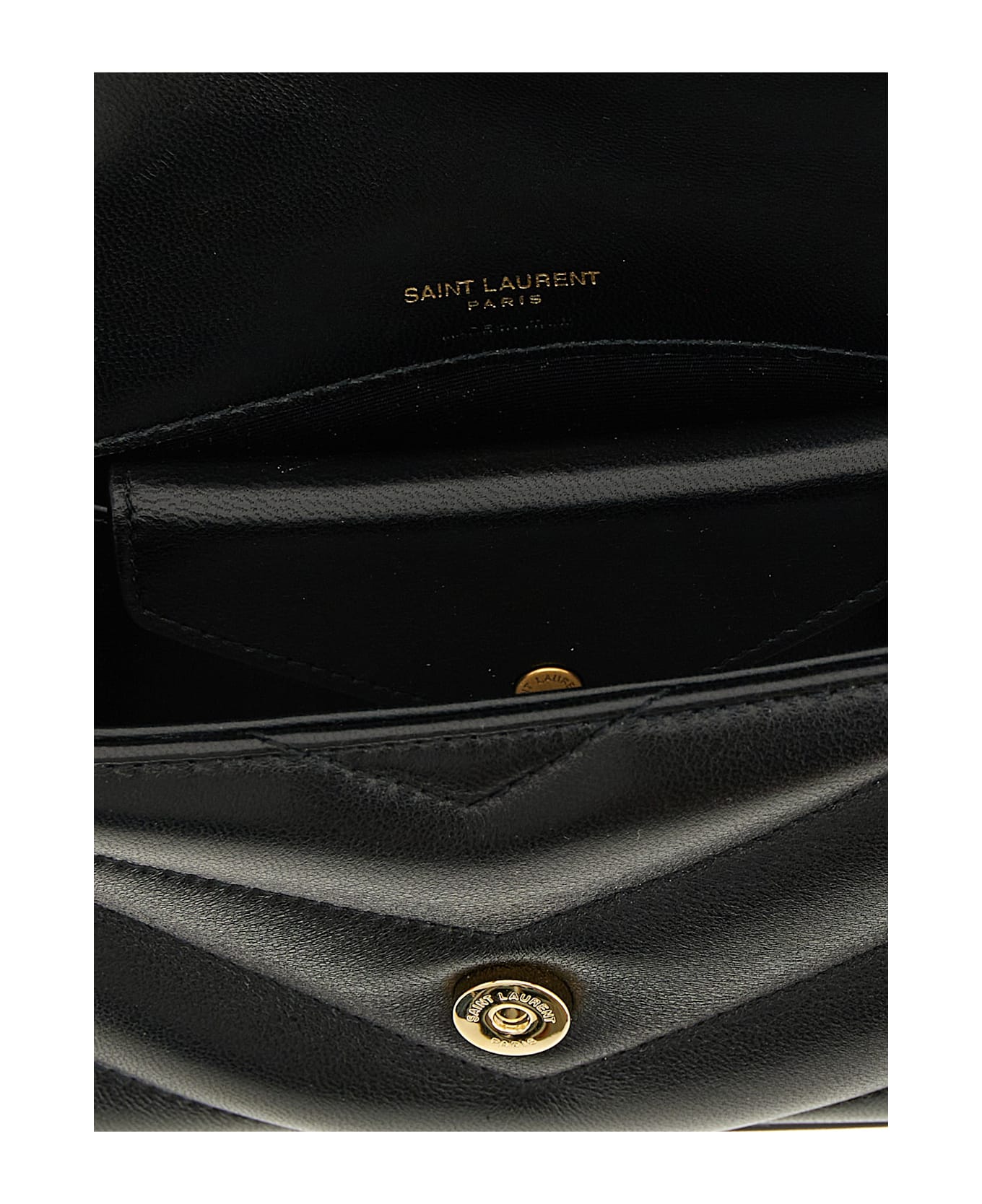 Saint Laurent 
loulou
 Mini Crossbody Bag - Black  