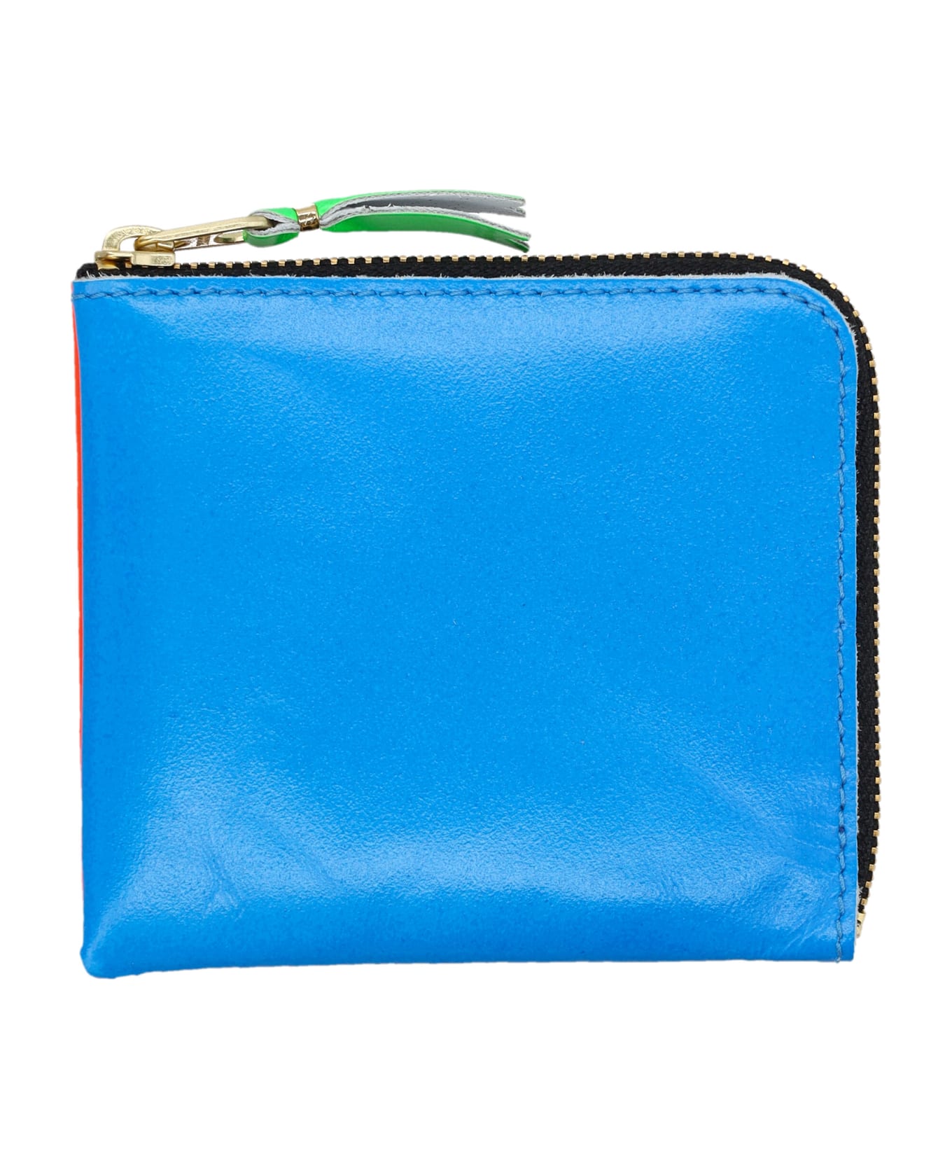 Comme des Garçons Wallet Super Fluo Small Zip Coin Wallet - BLUE ORANGE 財布