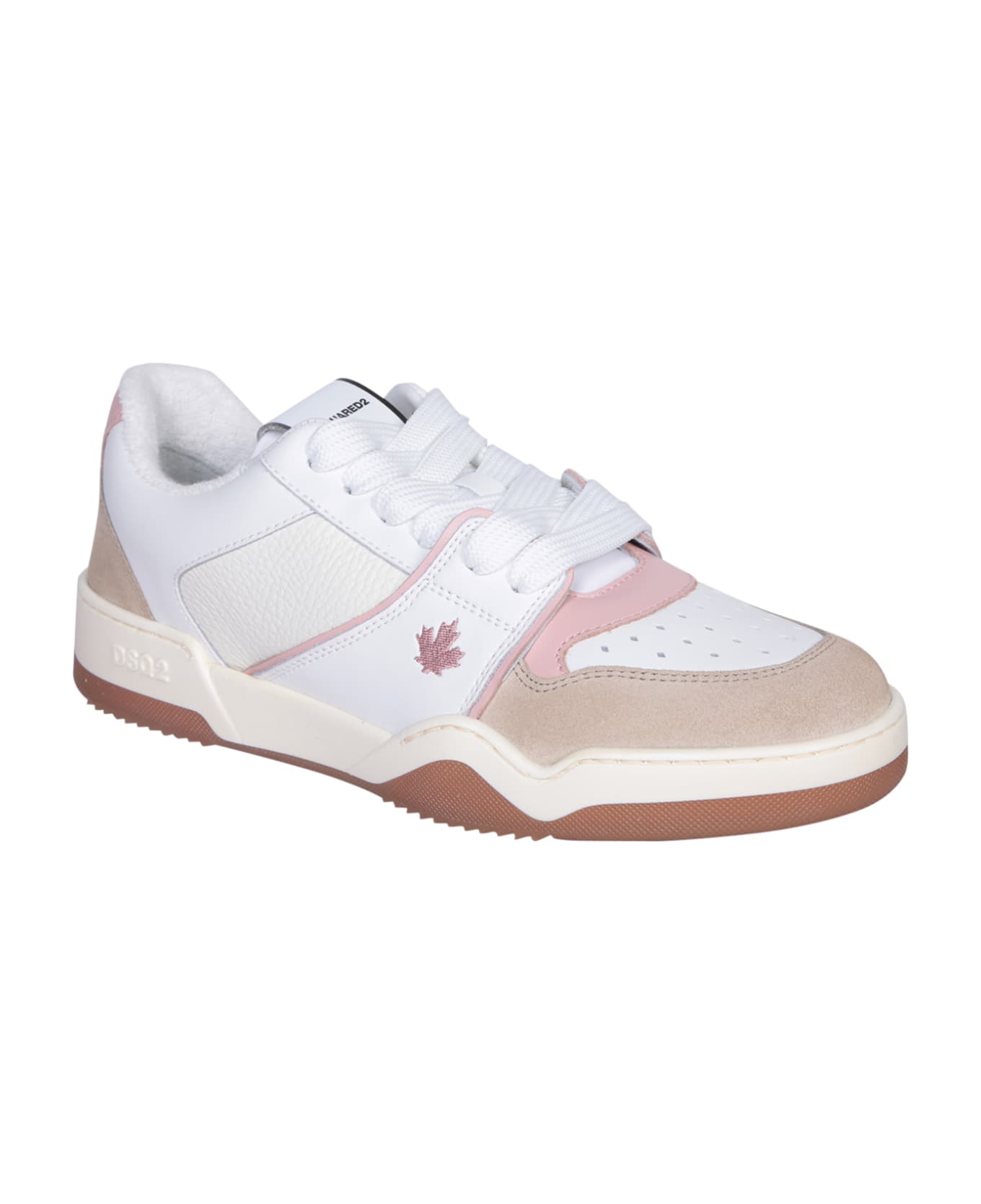 Dsquared2 Spiker White/pink Sneakers - White