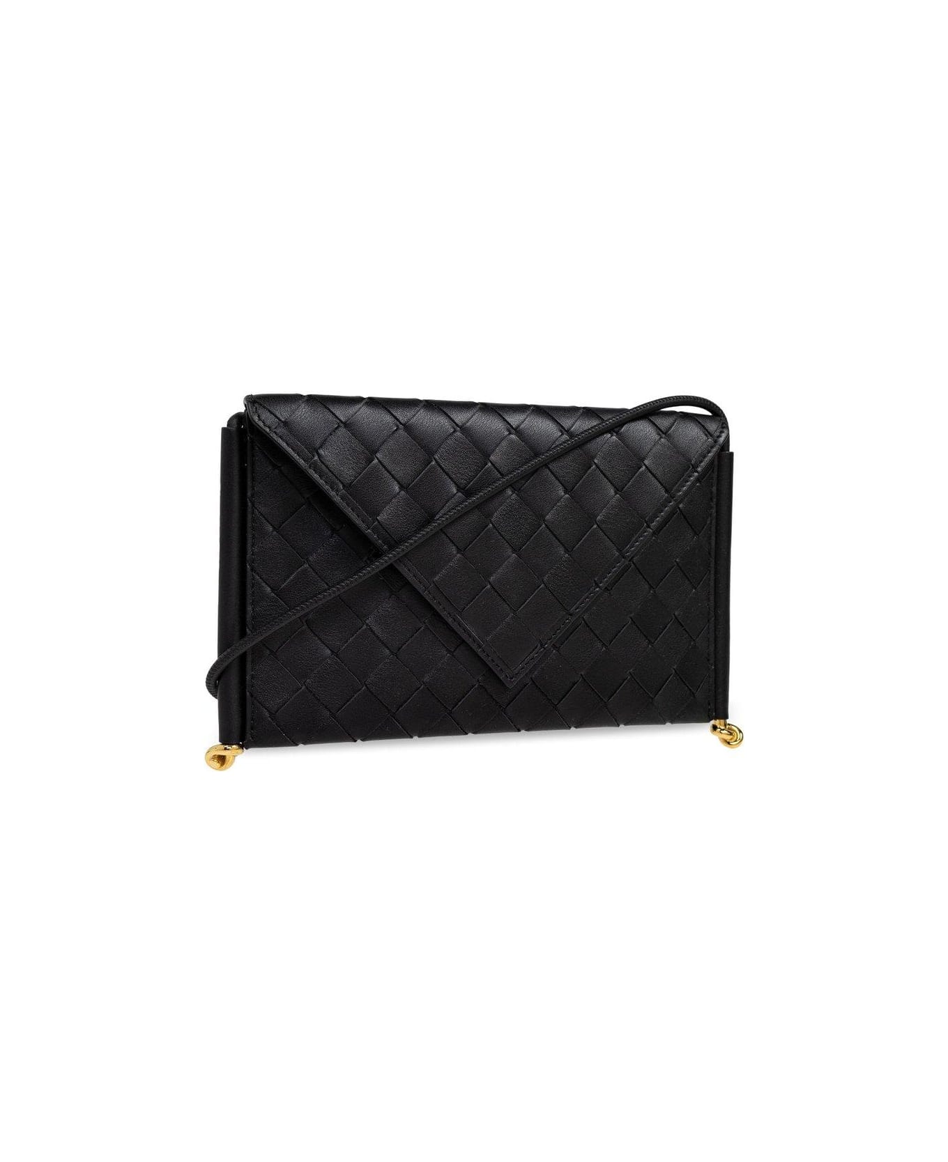 Bottega Veneta Solstice Horizontal Phone Pouch - Black