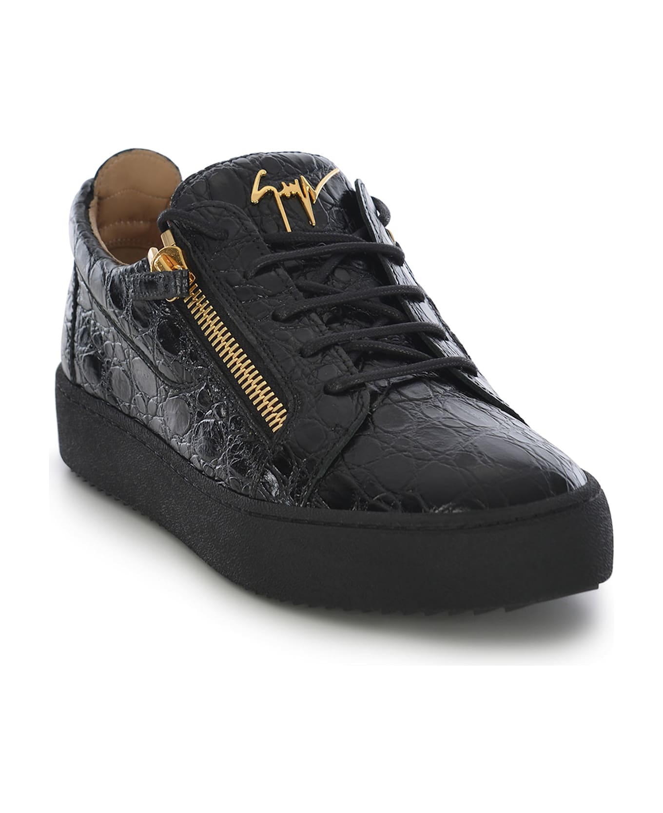 Giuseppe Zanotti Sneakers Giuseppe Zanotti "frenkie" Made Of Leather - Black