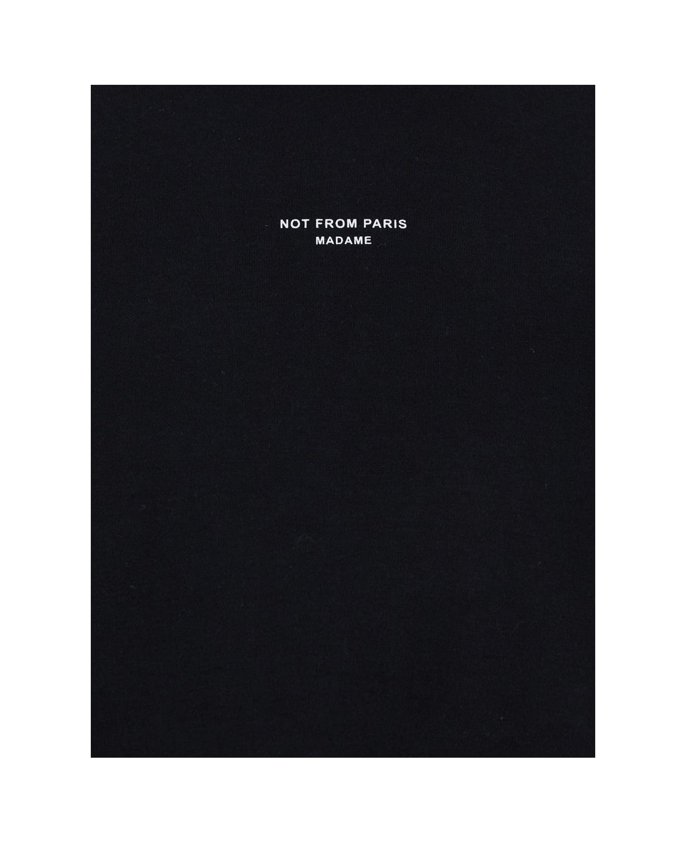Drôle de Monsieur 
slogan Classique
 Black Classic T-shirt With Logo Print In Cotton Blend Man - BLACK