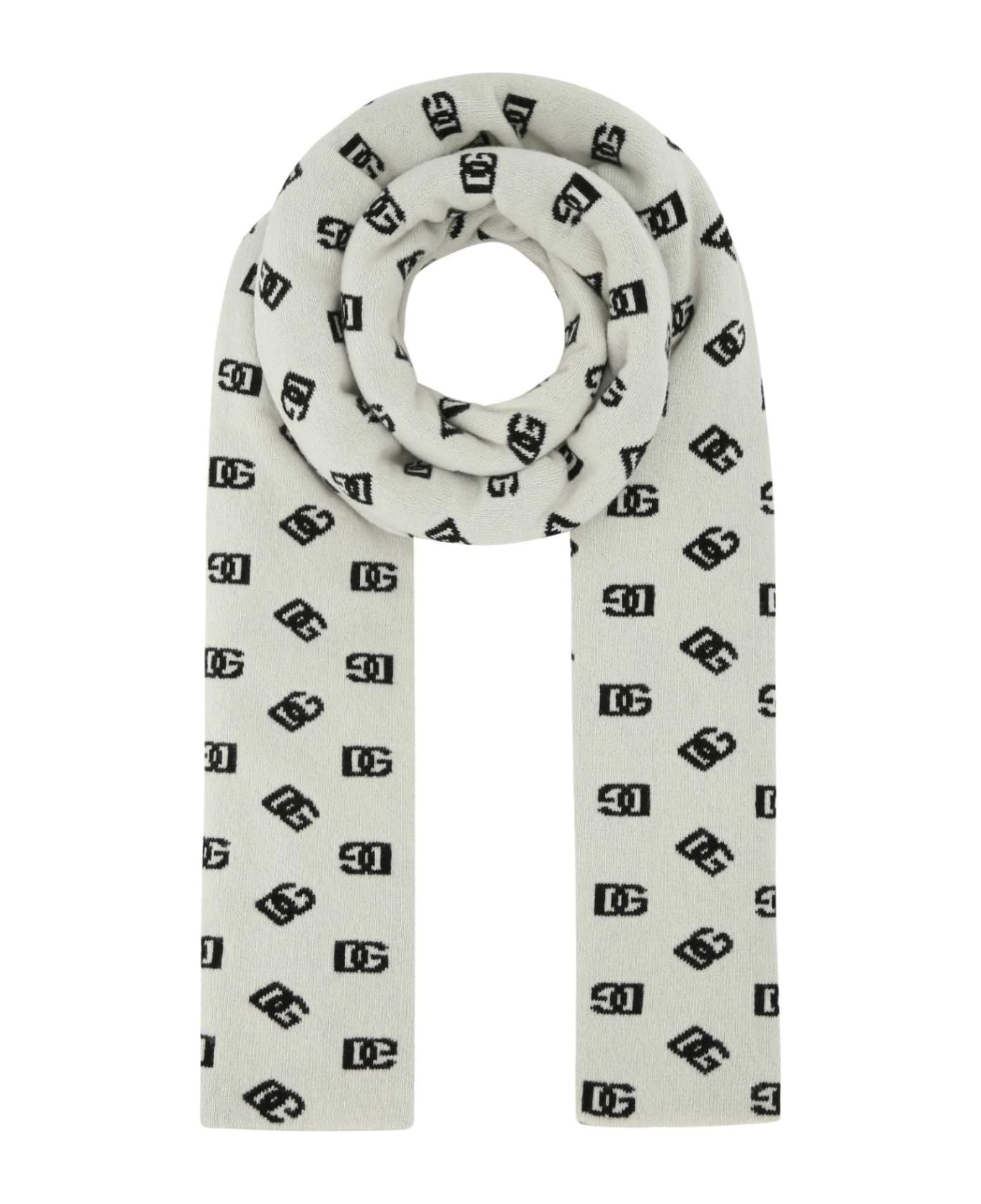 Dolce & Gabbana Embroidered Wool Blend Scarf - S9000