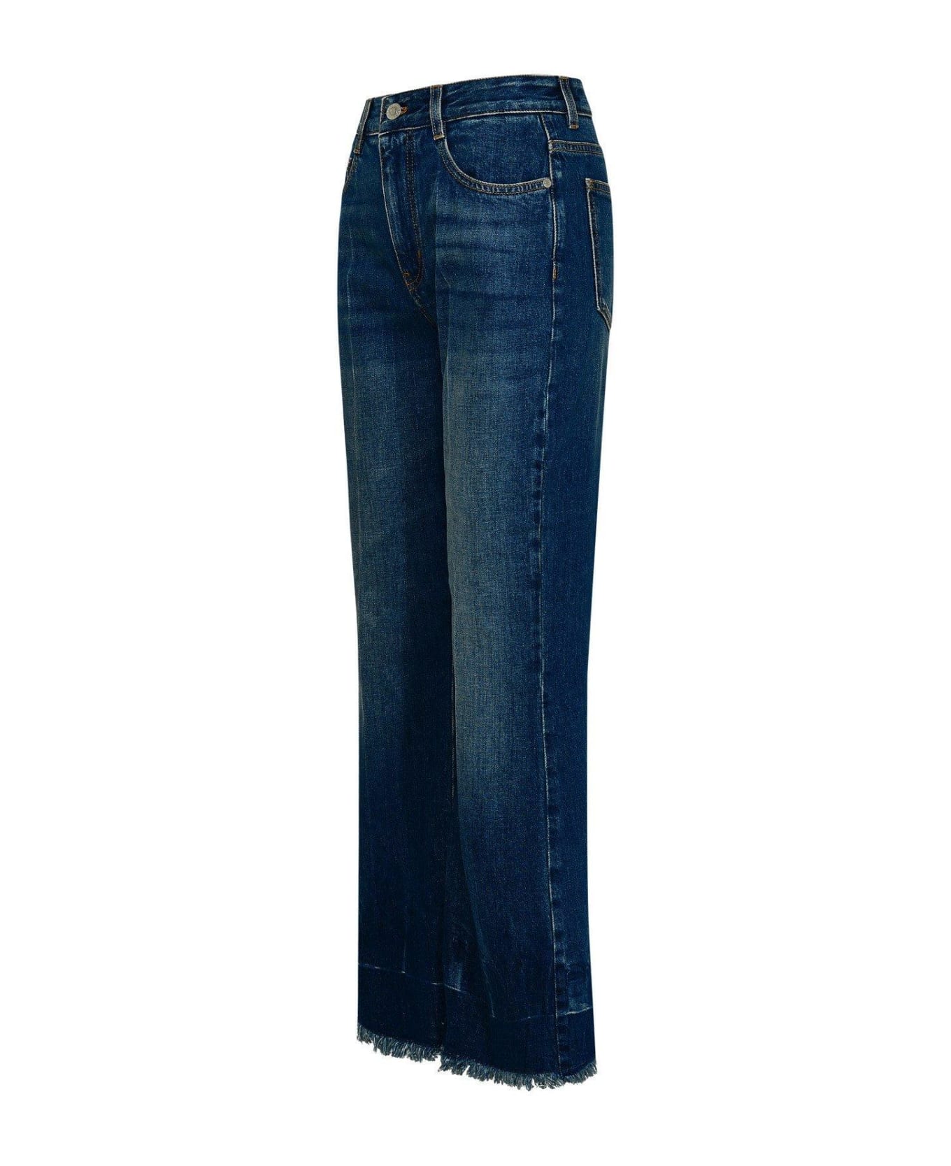Stella McCartney Cropped Flared Jeans - Blu scuro