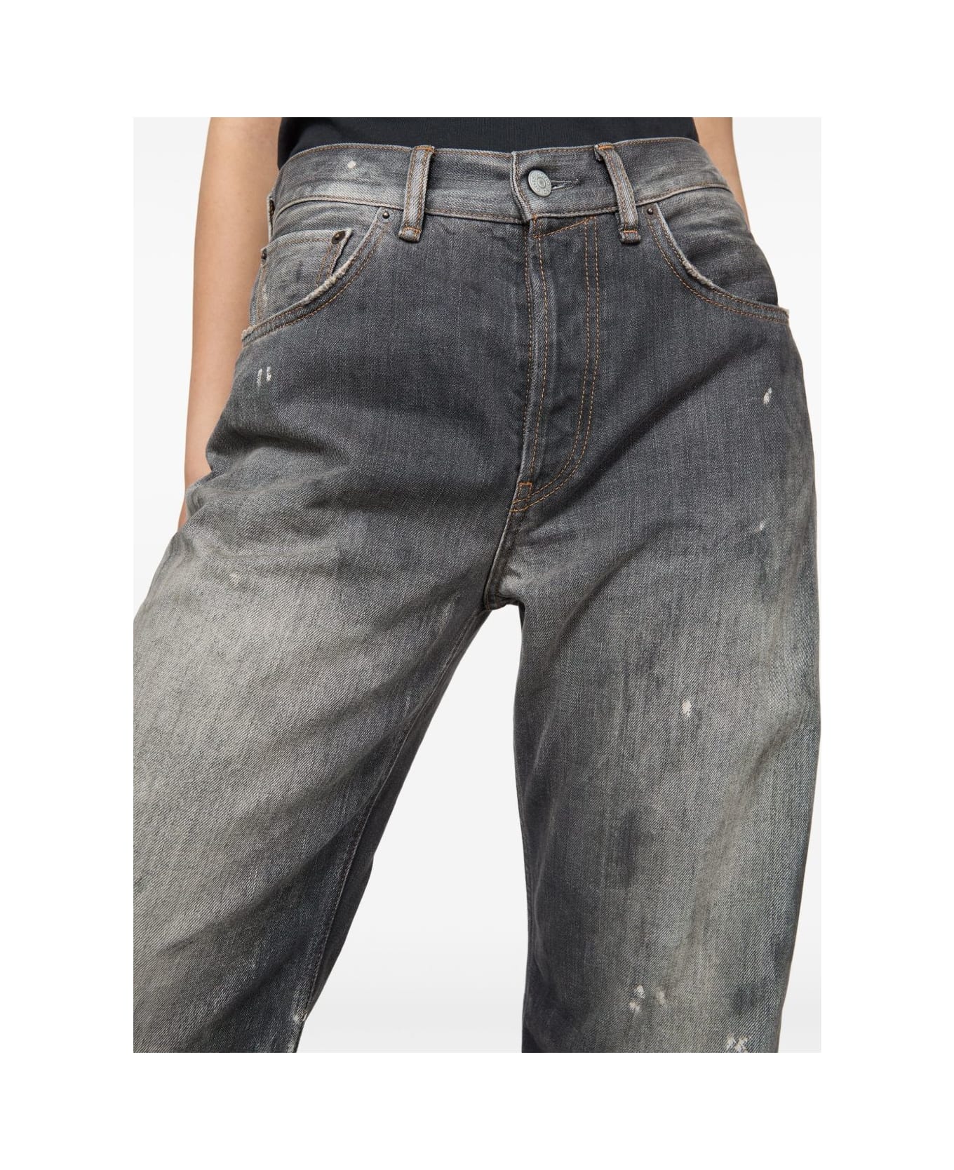 Acne Studios Wide-leg Denim Jeans - Black