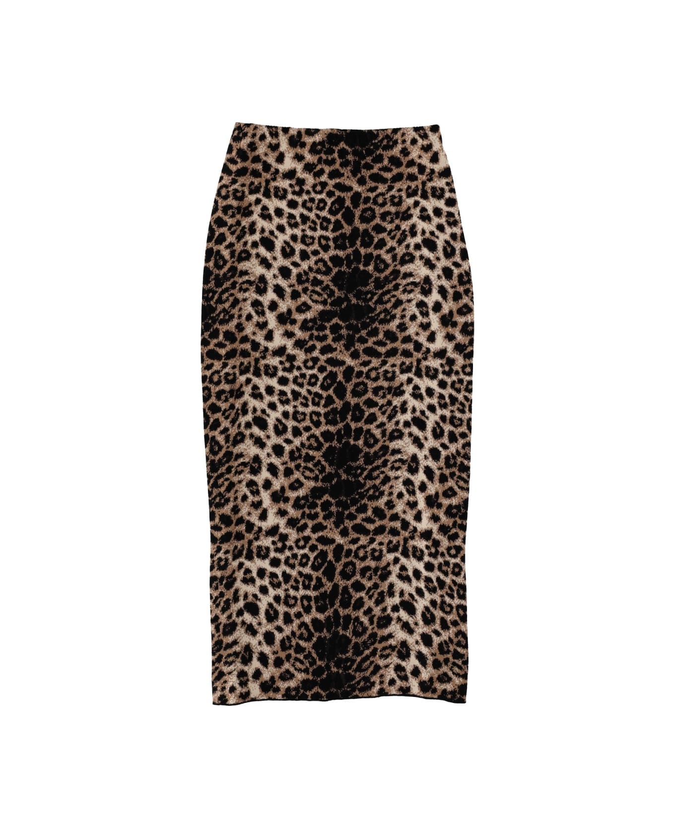 Circus Hotel Jacquard Midi Skirt - ANIMALIER