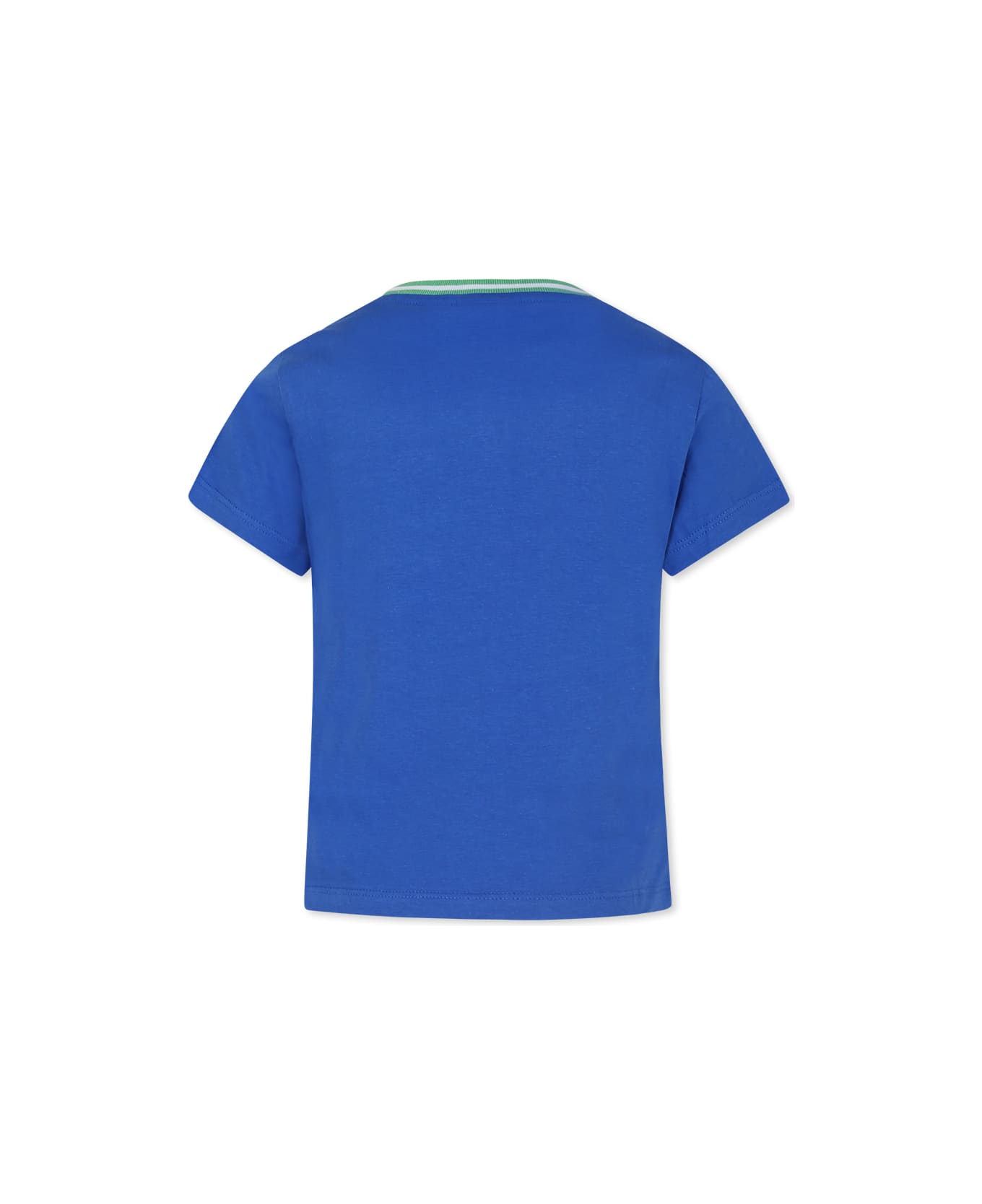 Lacoste Blue T-shirt For Boy With Crocodile - Light Blue