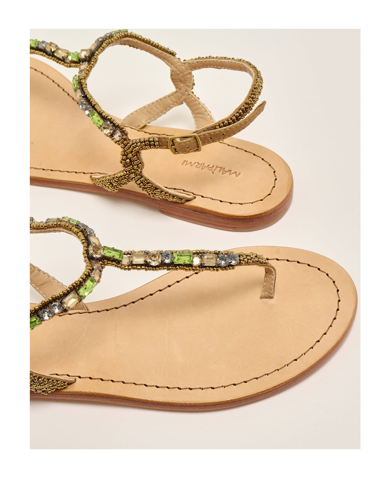 Malìparmi Infradito Gioiello Sandal - ORO-VERDE