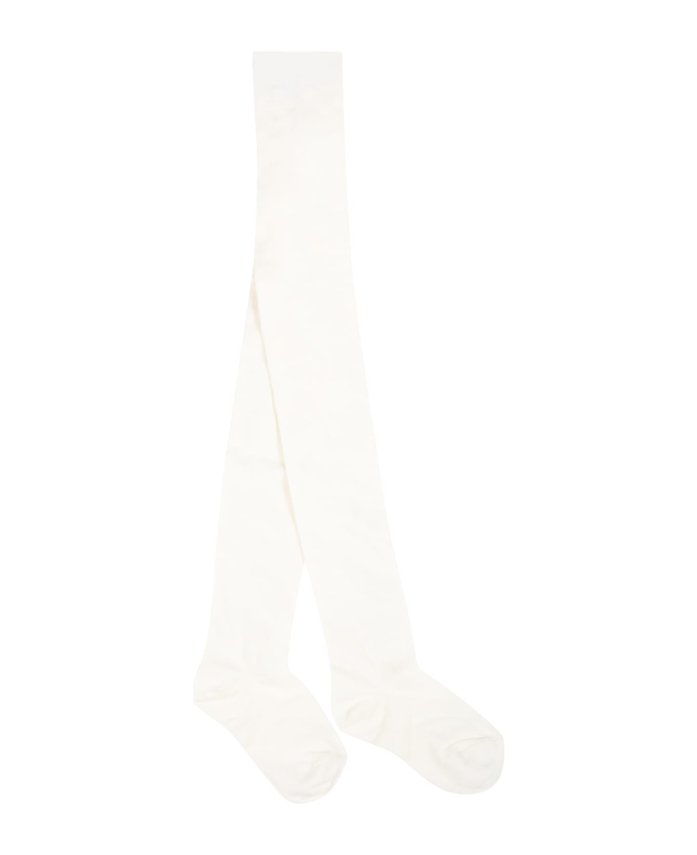 Story Loris Ivory Tights For Girl - Ivory