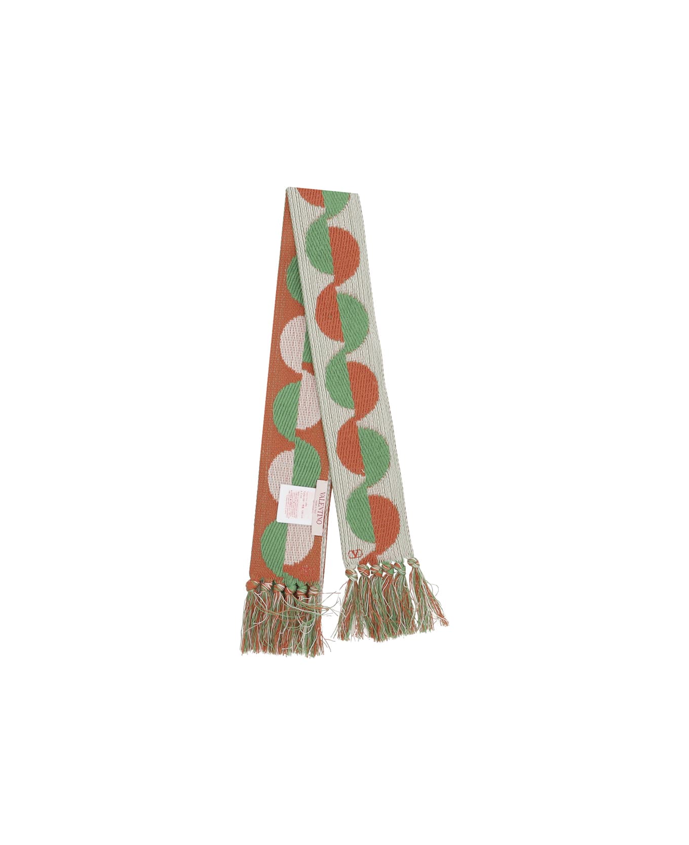 Valentino Garavani Geometric Jacquard Pattern Scarf