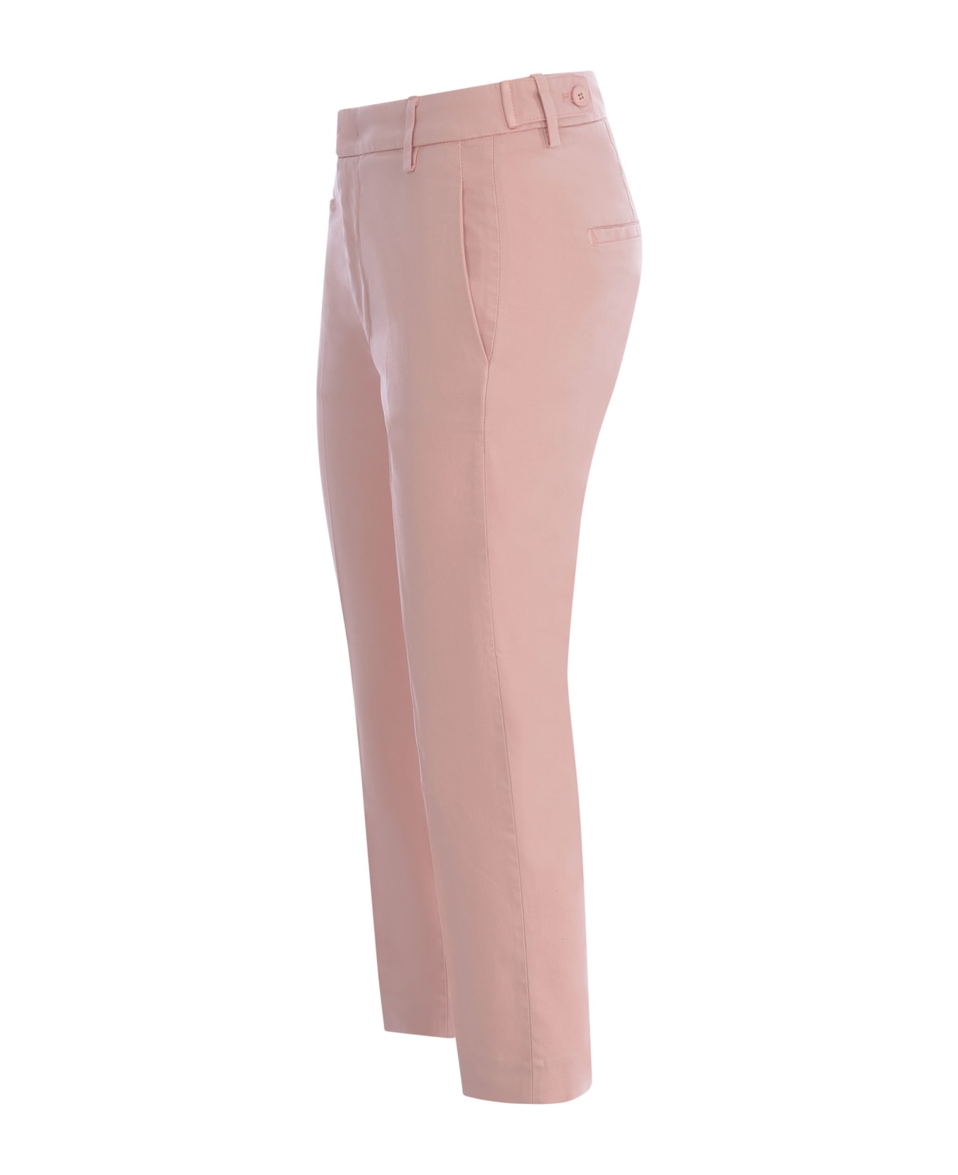 Dondup Trousers Dondup "ariel" In Stretch Cotton - Rosa